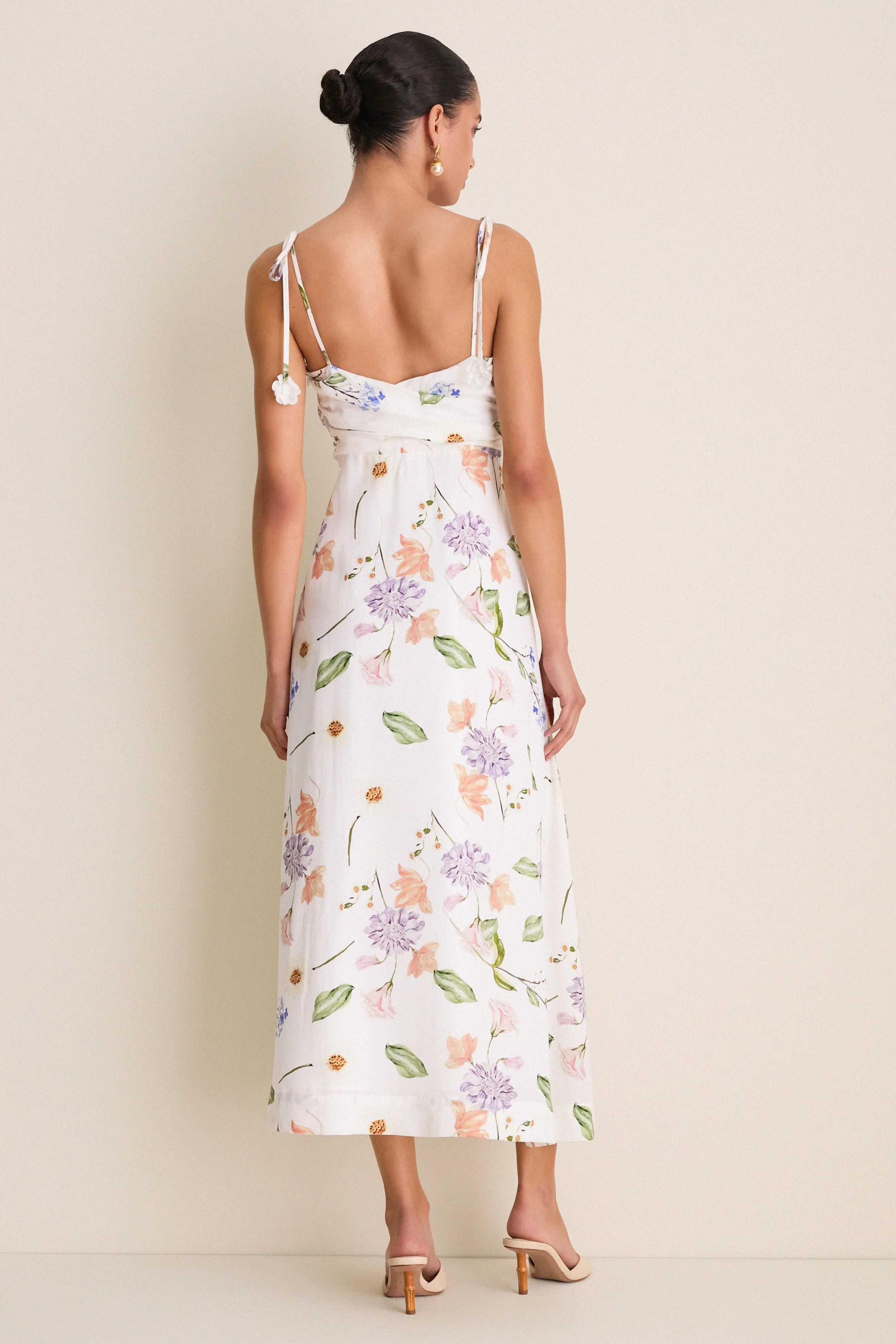 White Wildflower Floral Zinnia Maxi Dress sold by Tuckernuck product image thumbnail 5