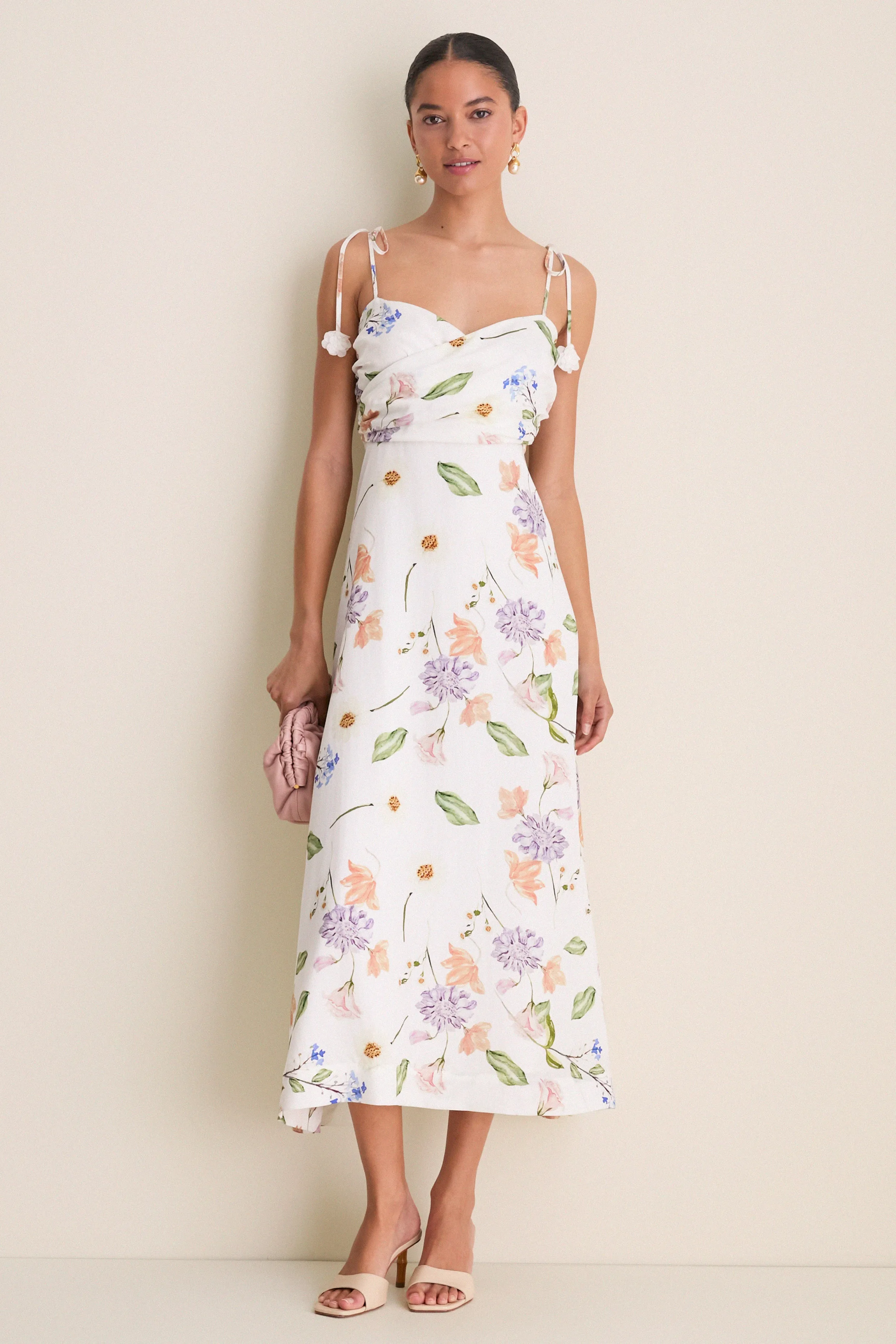White Wildflower Floral Zinnia Maxi Dress sold by Tuckernuck product image thumbnail 2