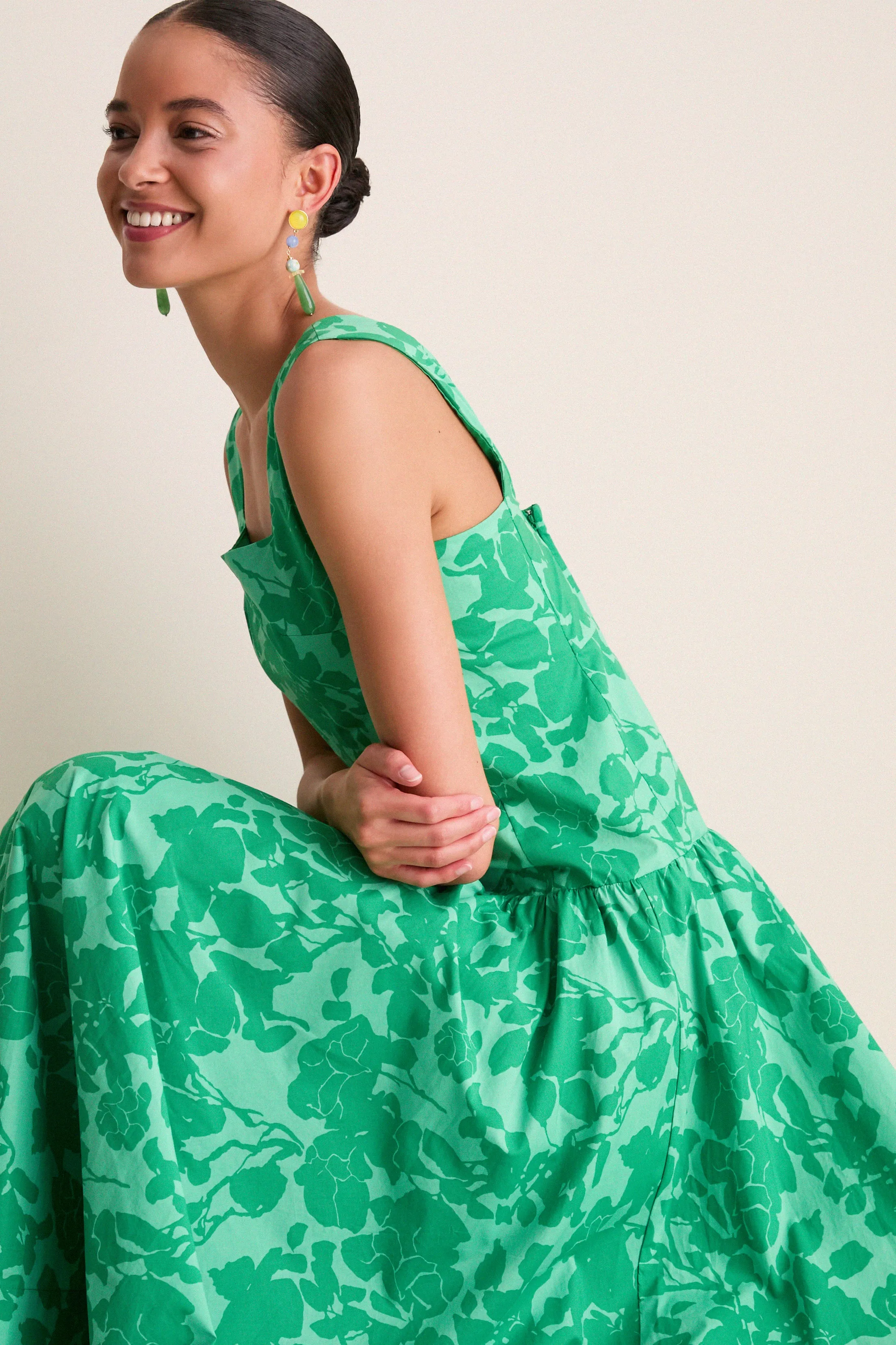 Emerald Floral Lilly Maxi Dress sold by Tuckernuck product image thumbnail 3