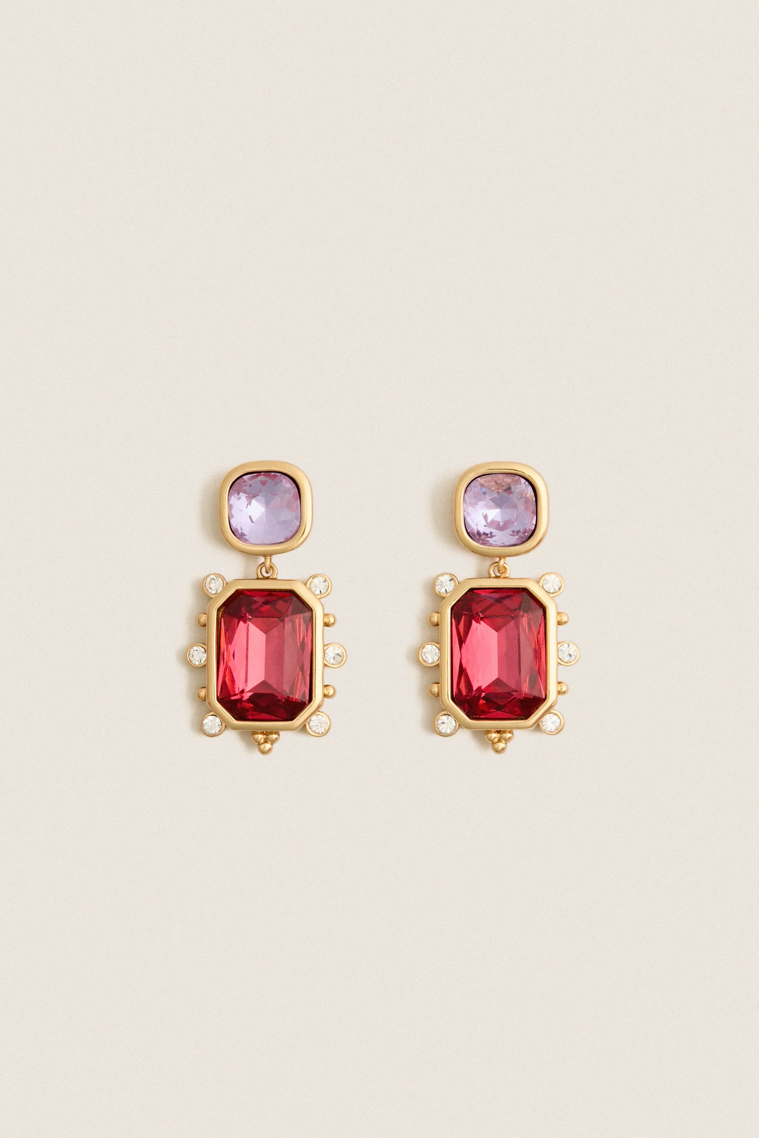Lavender and Garnet Fantasia Earrings sold by Tuckernuck