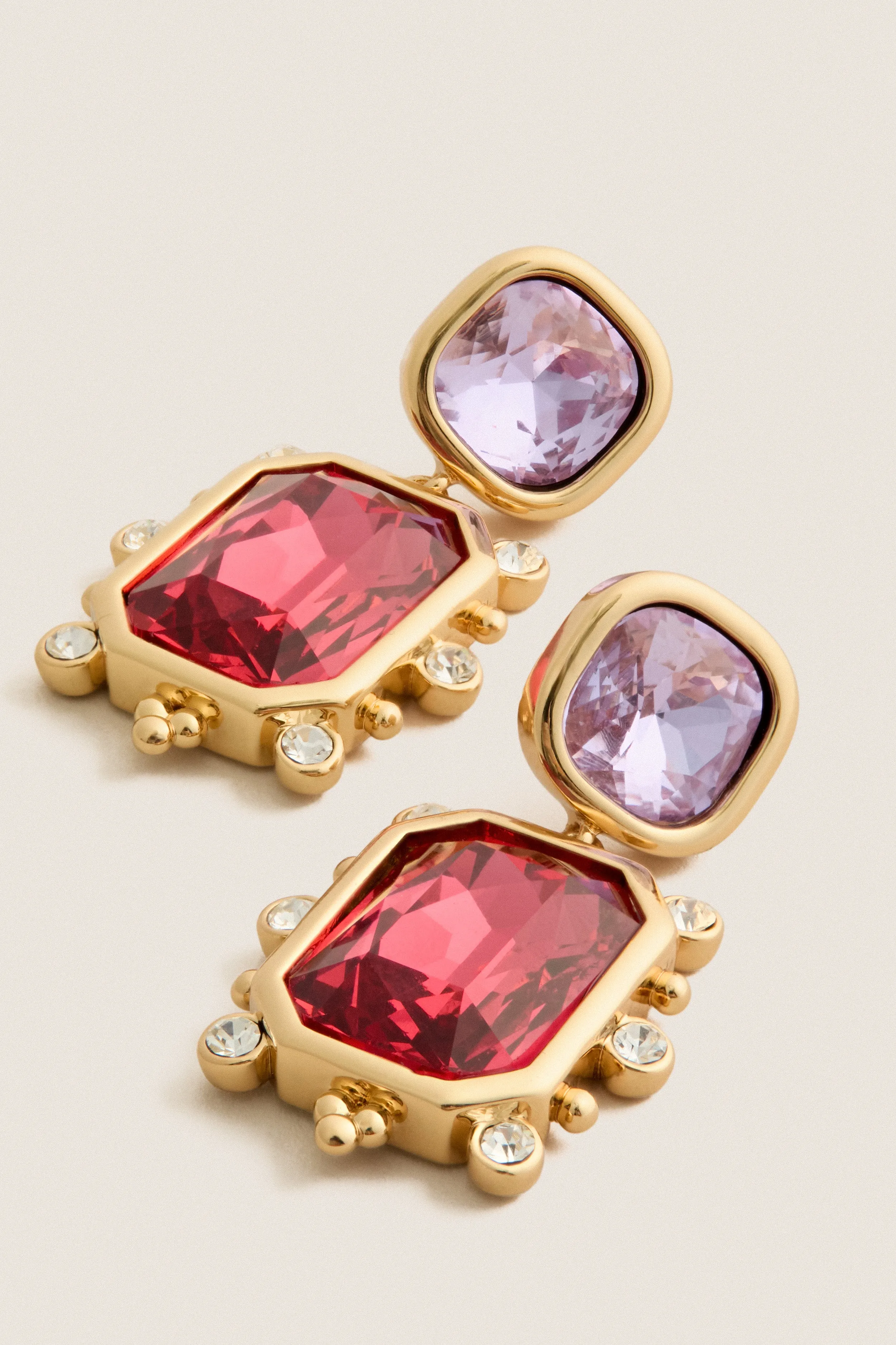 Lavender and Garnet Fantasia Earrings sold by Tuckernuck product image thumbnail 3
