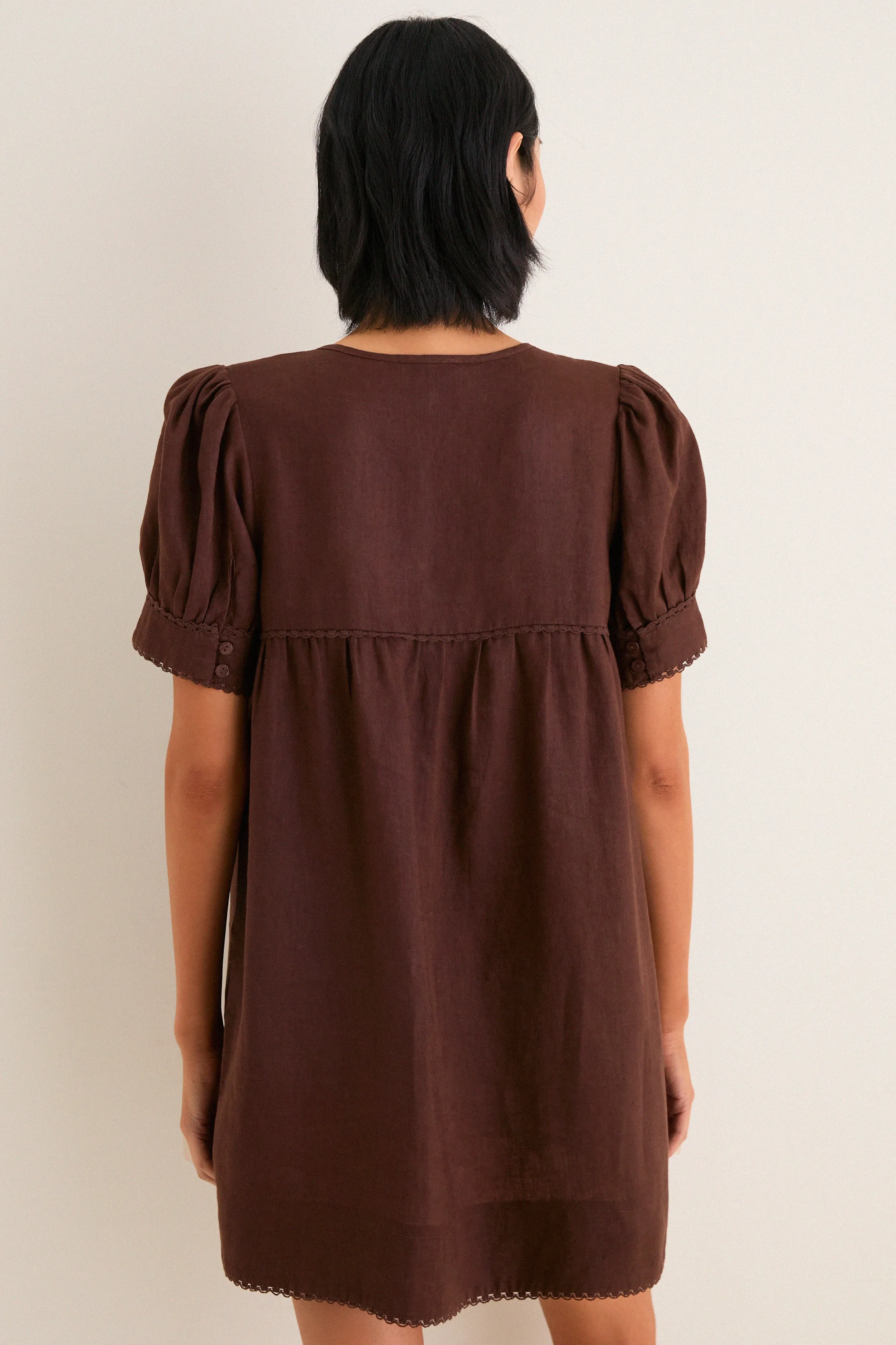 Chestnut Linen Bridget Dress sold by Tuckernuck product image thumbnail 4