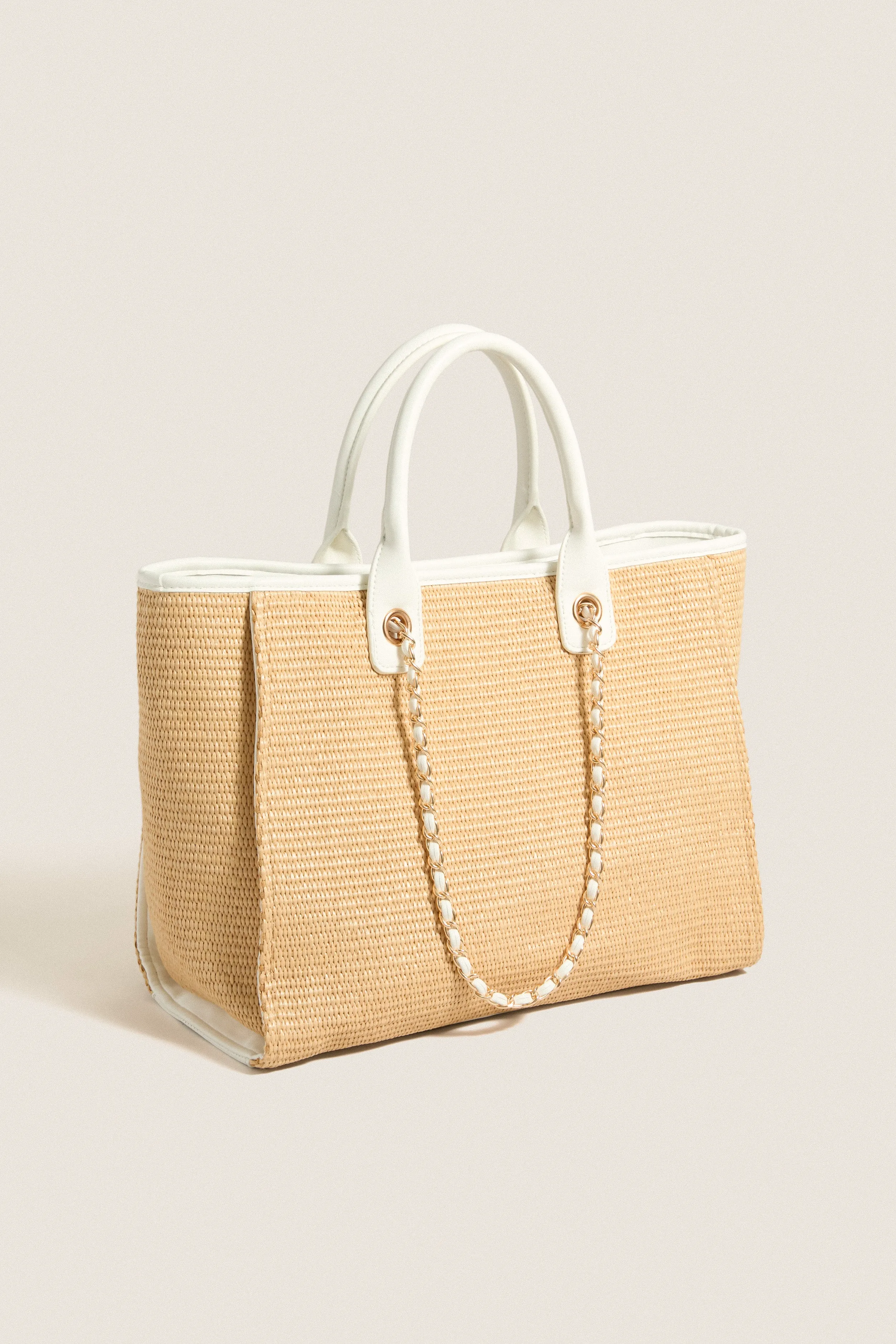 Natural White Jaxon Tote sold by Tuckernuck product image thumbnail 3