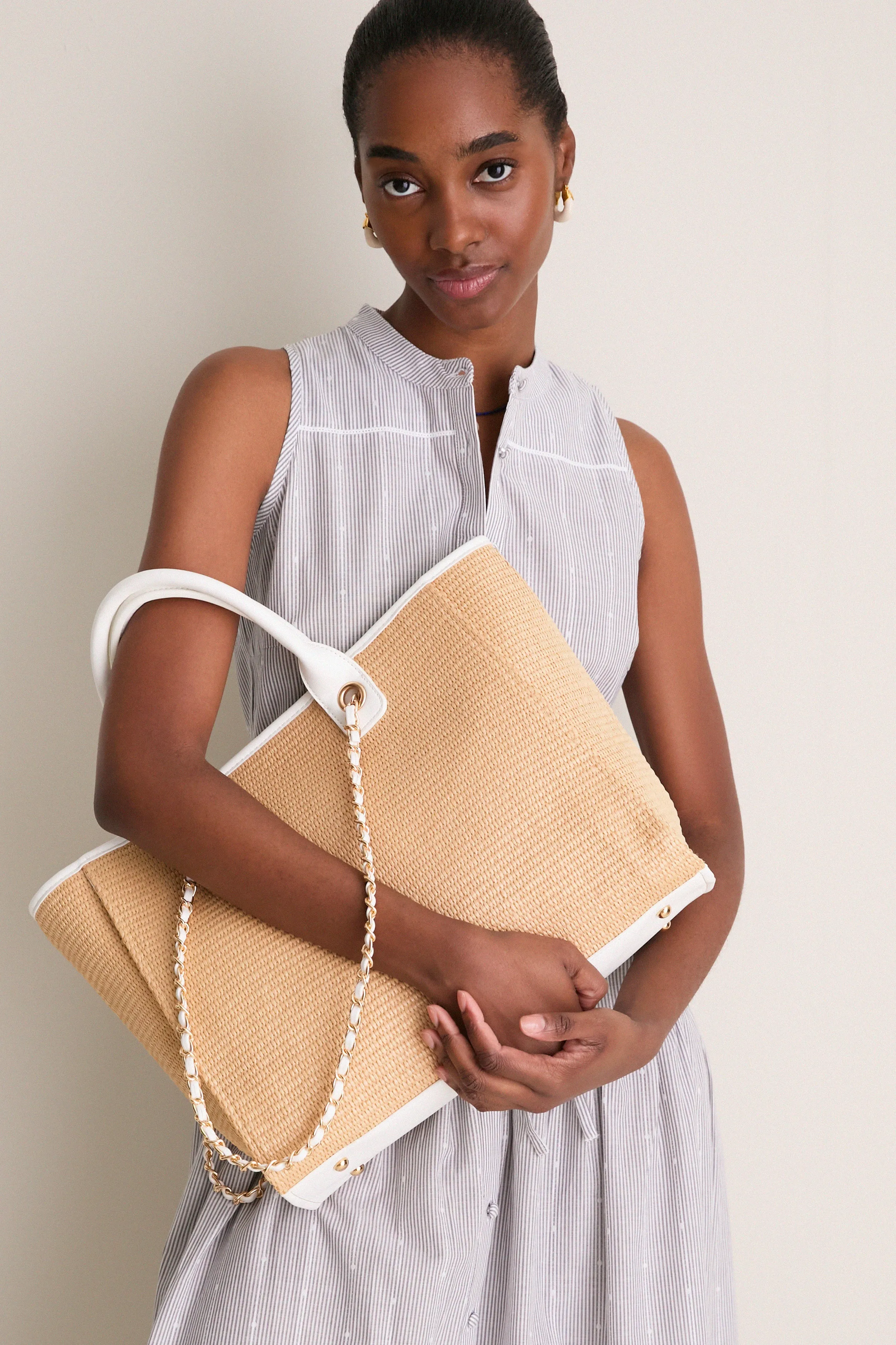 Natural White Jaxon Tote sold by Tuckernuck product image thumbnail 2
