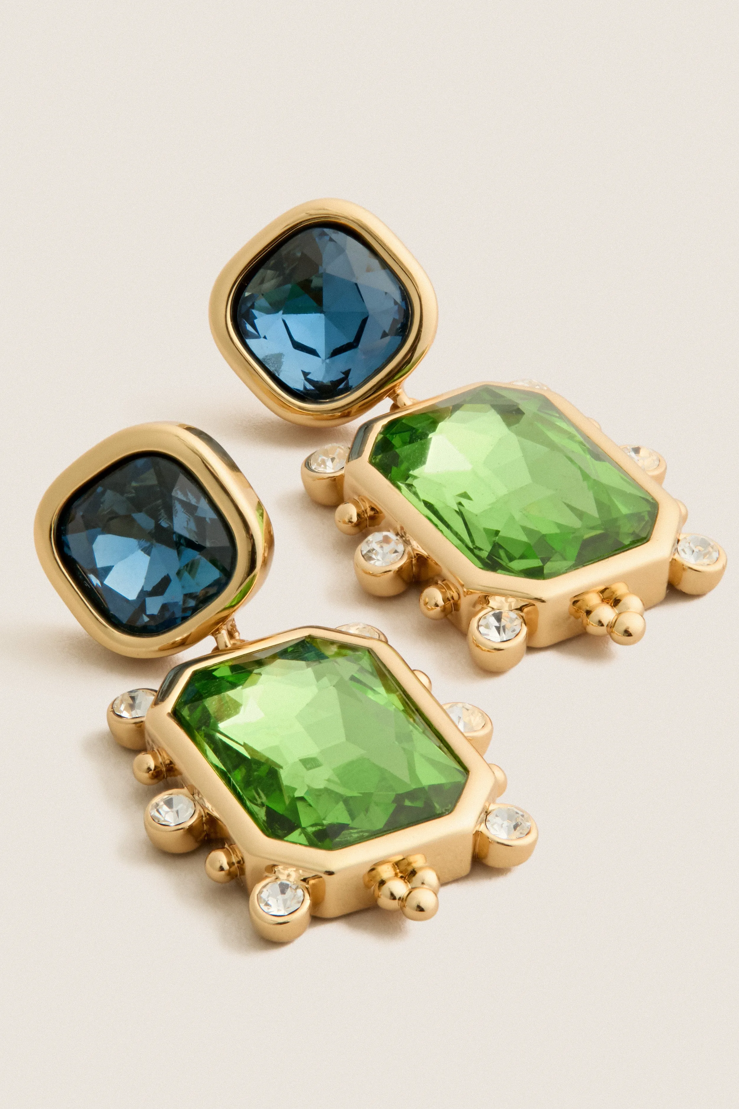 Sapphire and Emerald Fantasia Earrings sold by Tuckernuck product image thumbnail 3
