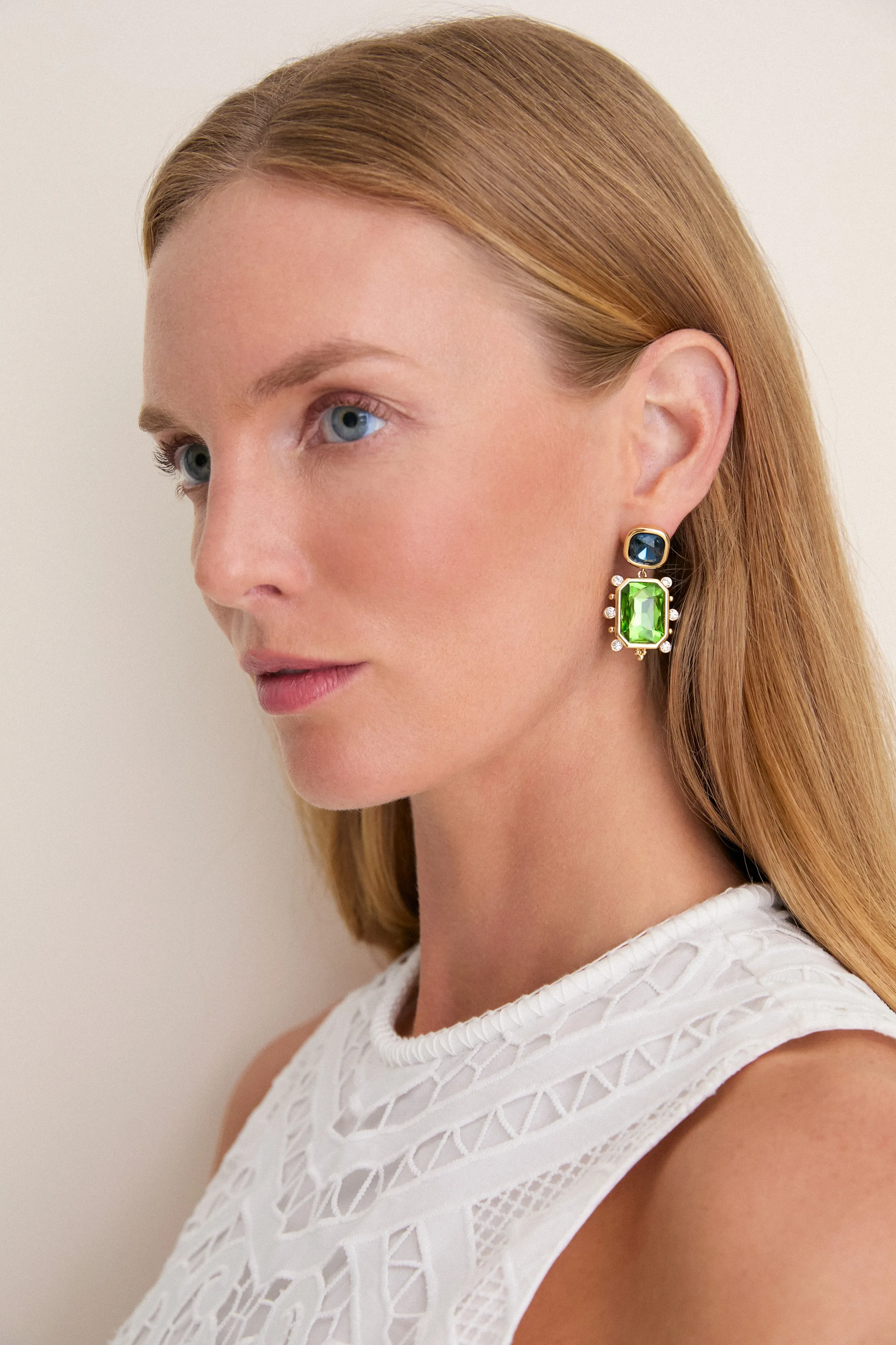 Sapphire and Emerald Fantasia Earrings sold by Tuckernuck product image thumbnail 2