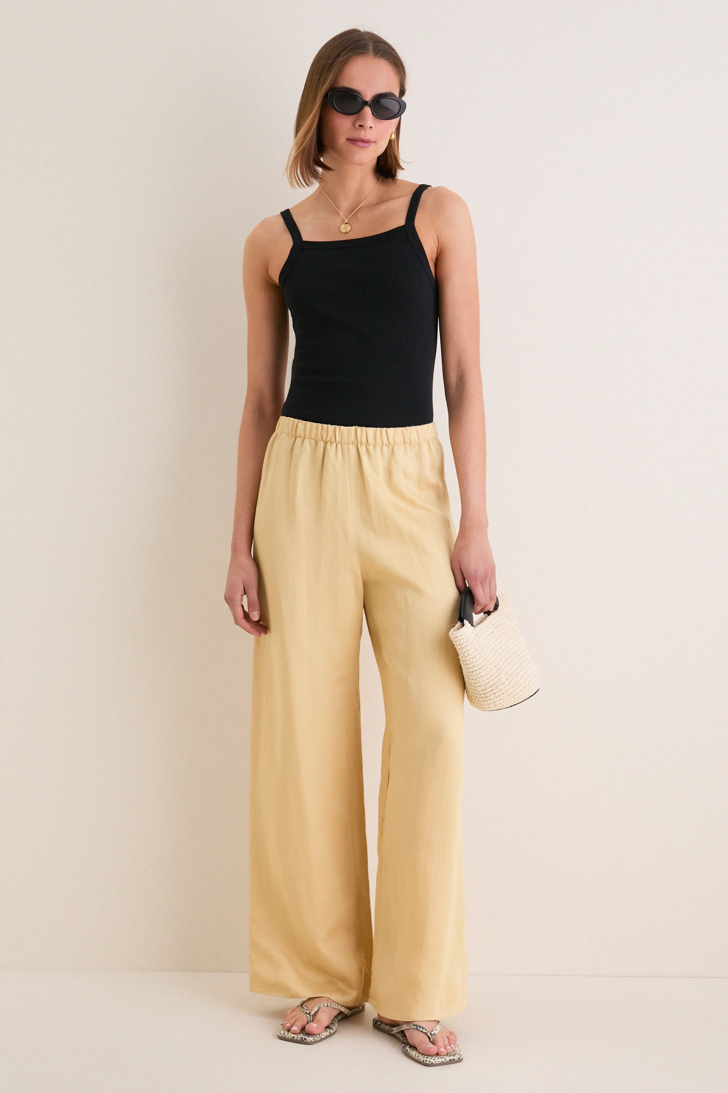 Black Nando Square Neck Tank sold by Tuckernuck product image thumbnail 2