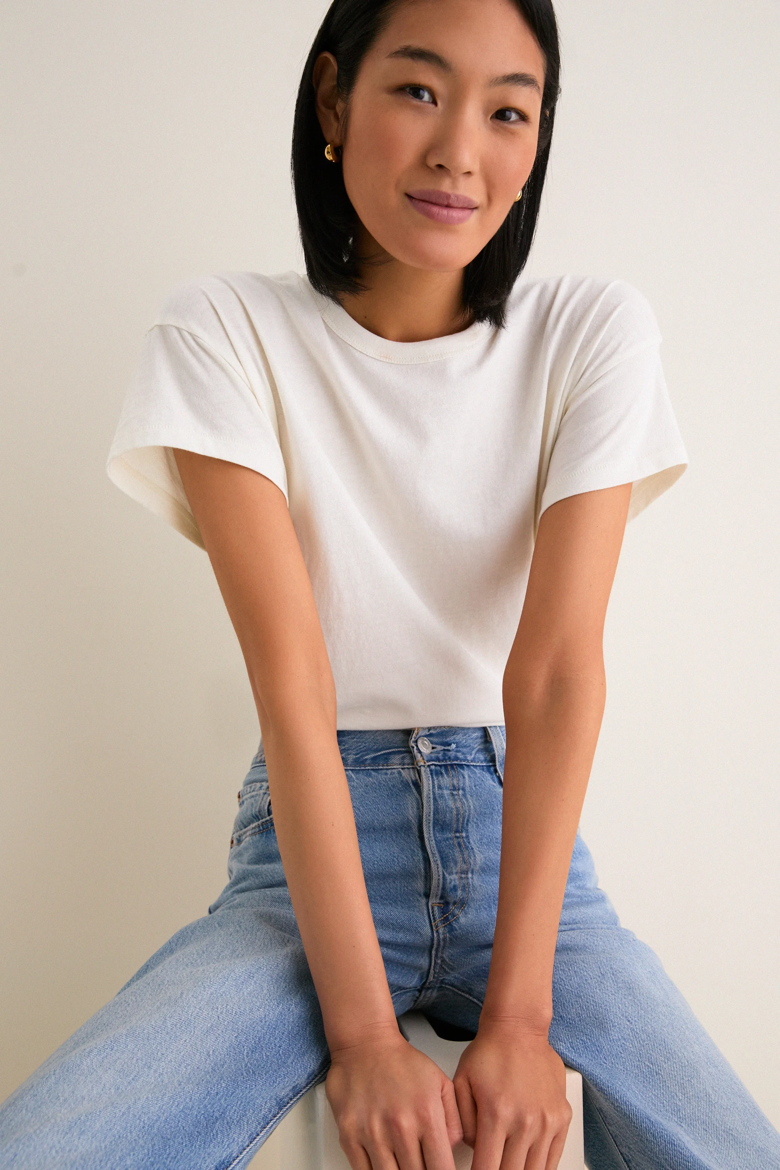 Ivory Paxton Boyfriend Tee sold by Tuckernuck product image thumbnail 5