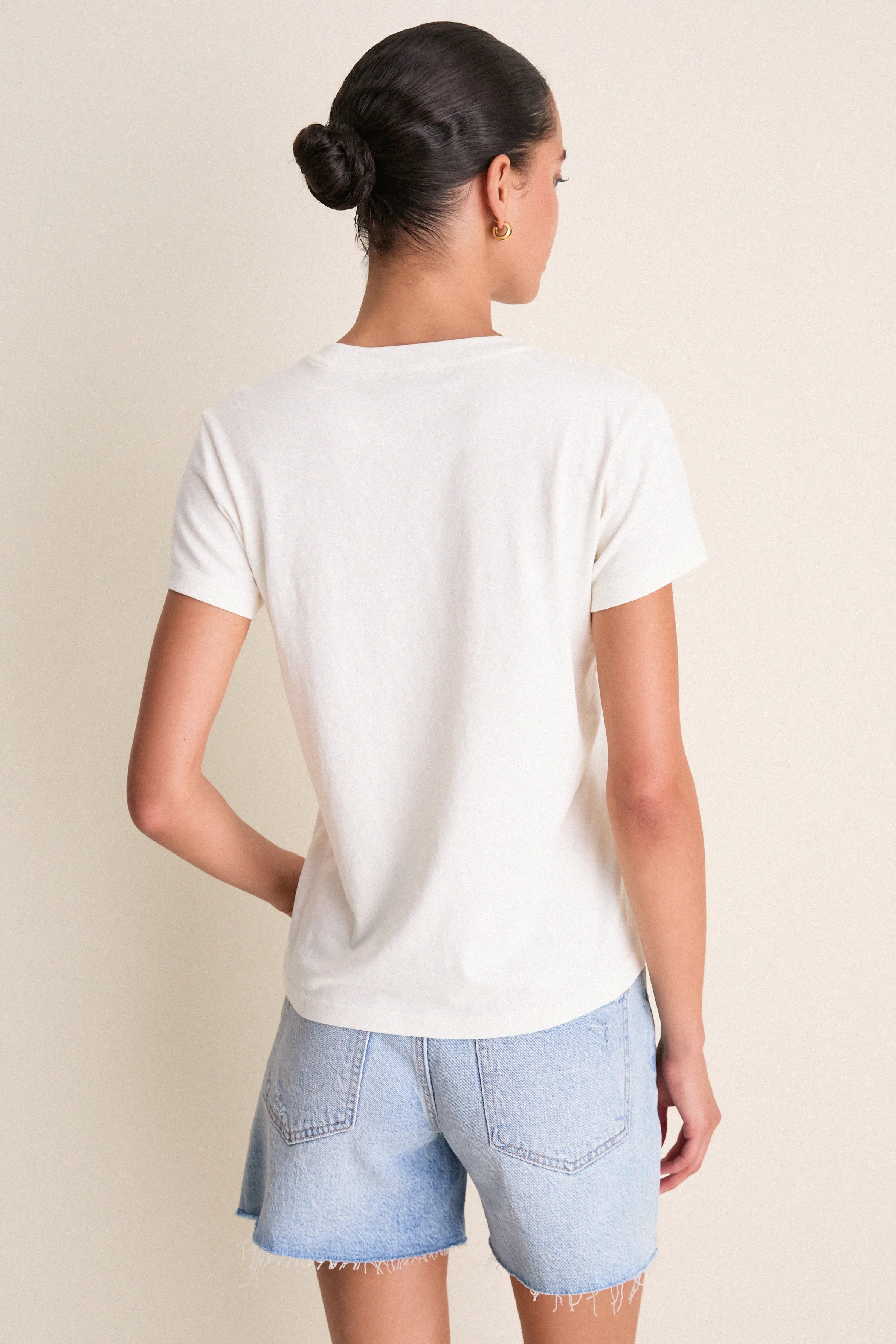 Ivory Perry Slim Classic Tee sold by Tuckernuck product image thumbnail 4