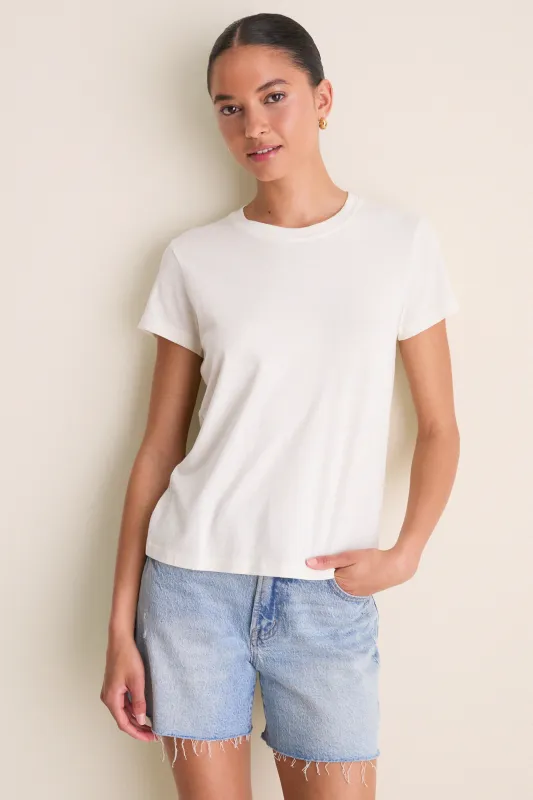 Ivory Perry Slim Classic Tee made by Tuckernuck