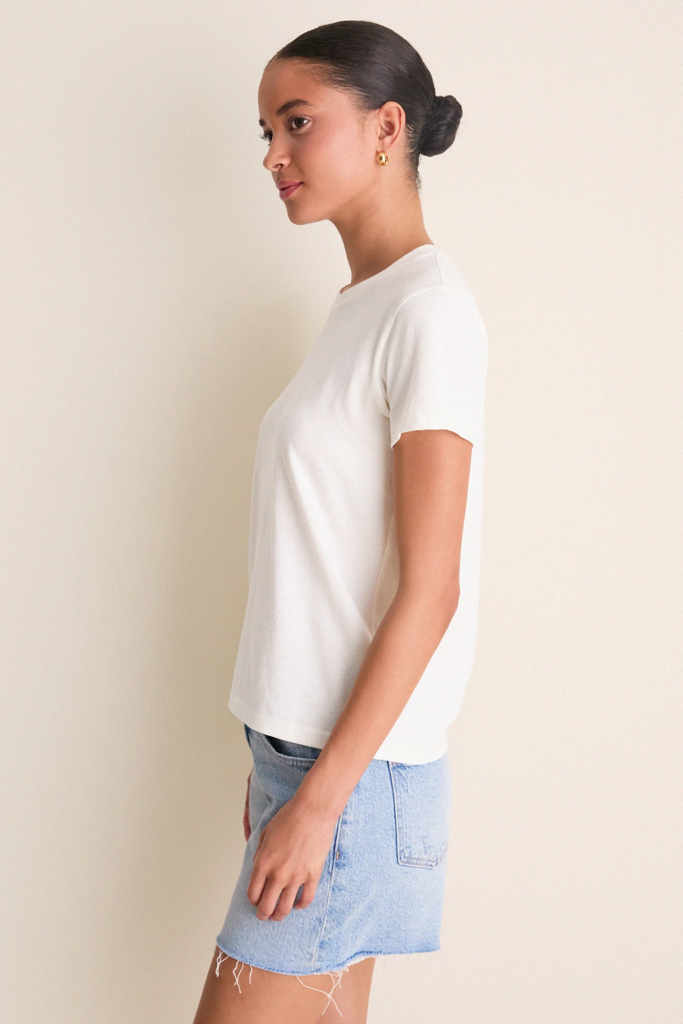 Ivory Perry Slim Classic Tee sold by Tuckernuck product image thumbnail 3