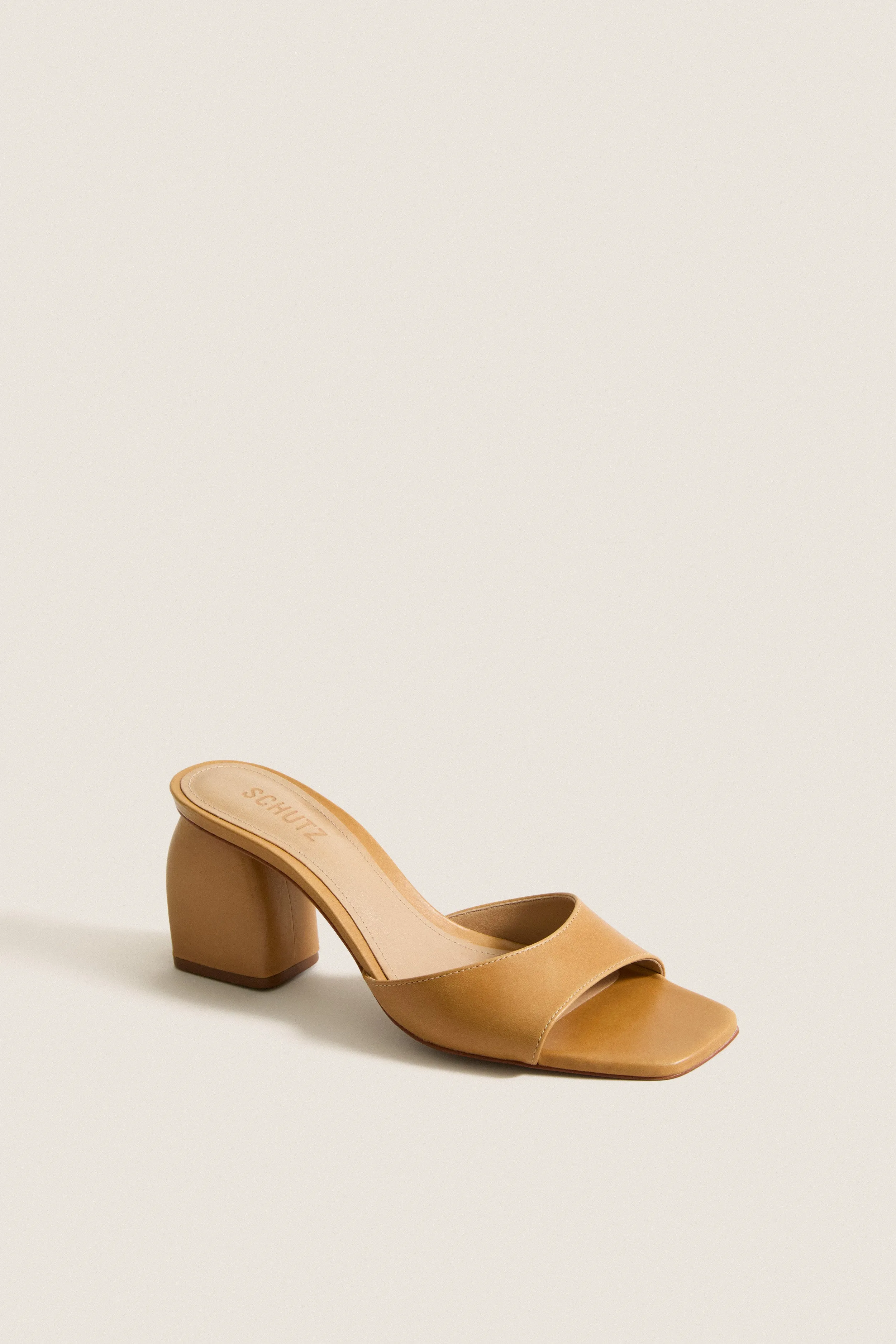 Light Wood Leena Heels sold by Tuckernuck