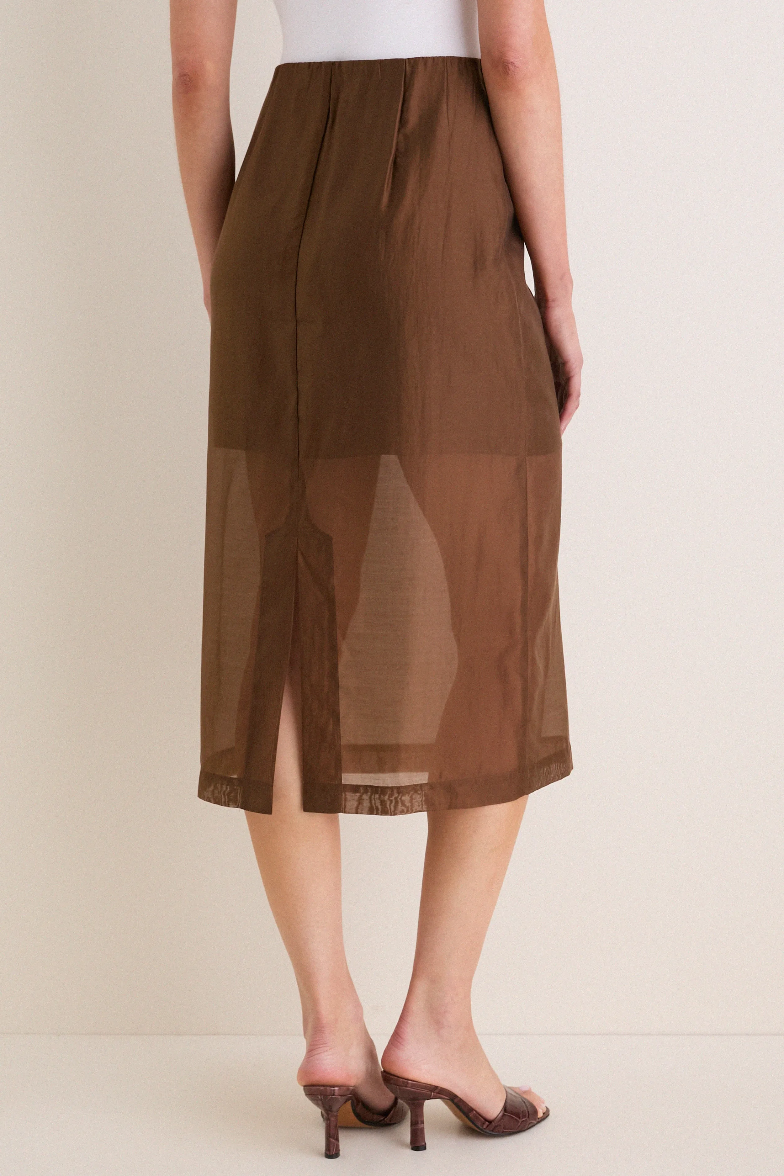 Toffee Organza Christy Skirt sold by Tuckernuck product image thumbnail 4