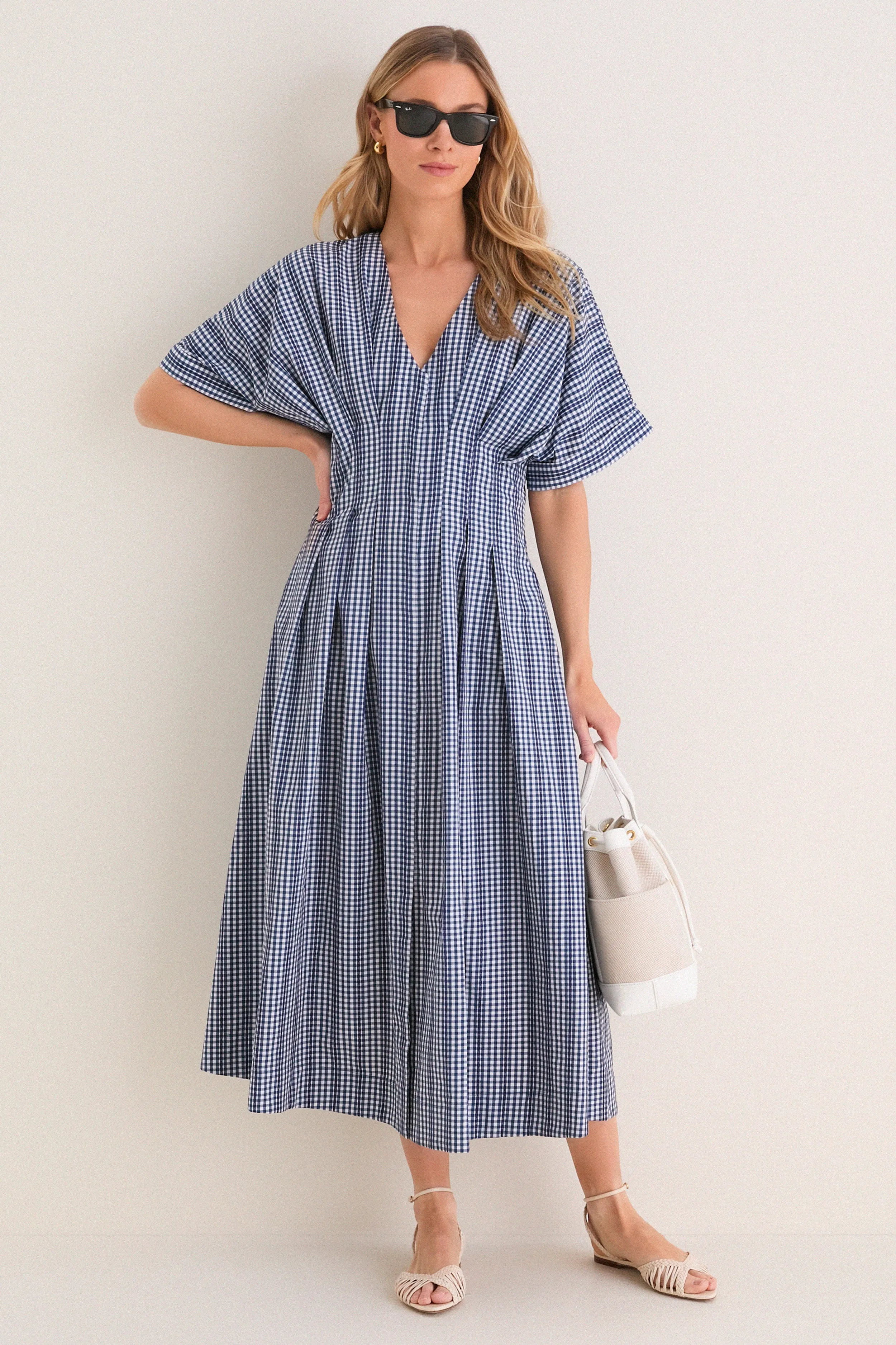 Navy Stripe Darren Dress sold by Tuckernuck product image thumbnail 2