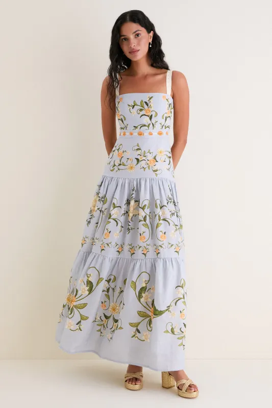 Valle Lima Maxi Dress made by AGUA by Agua Bendita