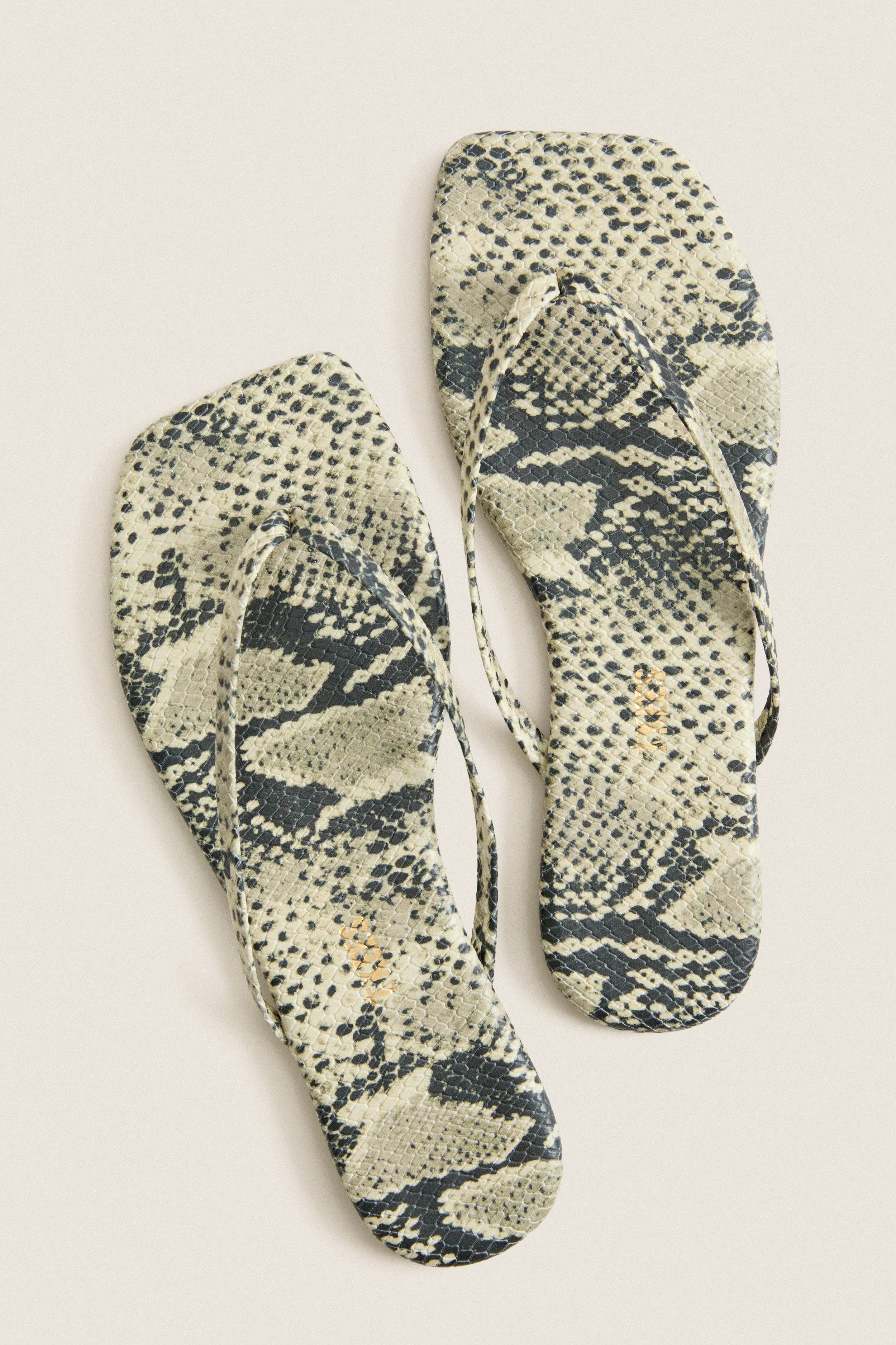 Snakeskin Square Toe Exotic Flip Flops sold by Tuckernuck product image thumbnail 5