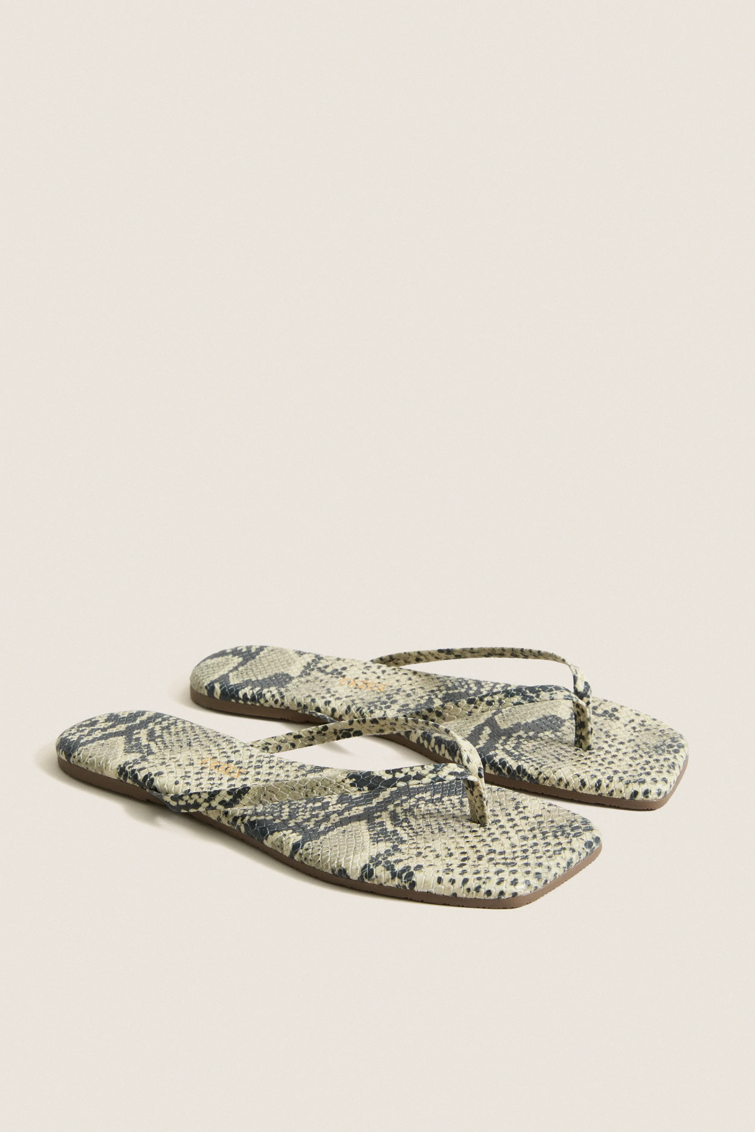 Snakeskin Square Toe Exotic Flip Flops sold by Tuckernuck product image thumbnail 4