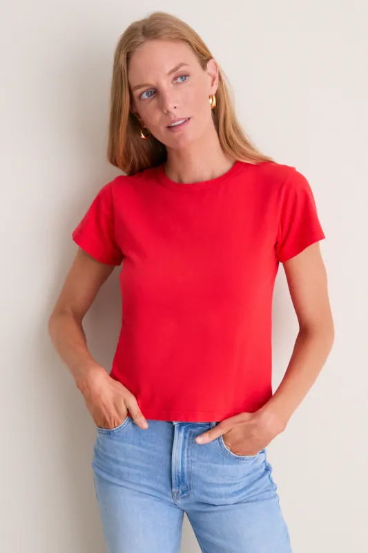 Cerise Margo Tee made by Leset