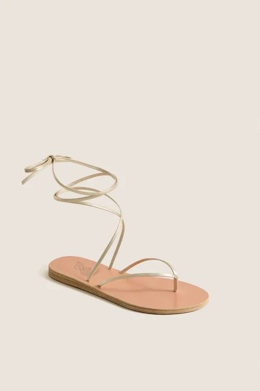 Platinum Wrap Celia Sandals made by Ancient Greek Sandals