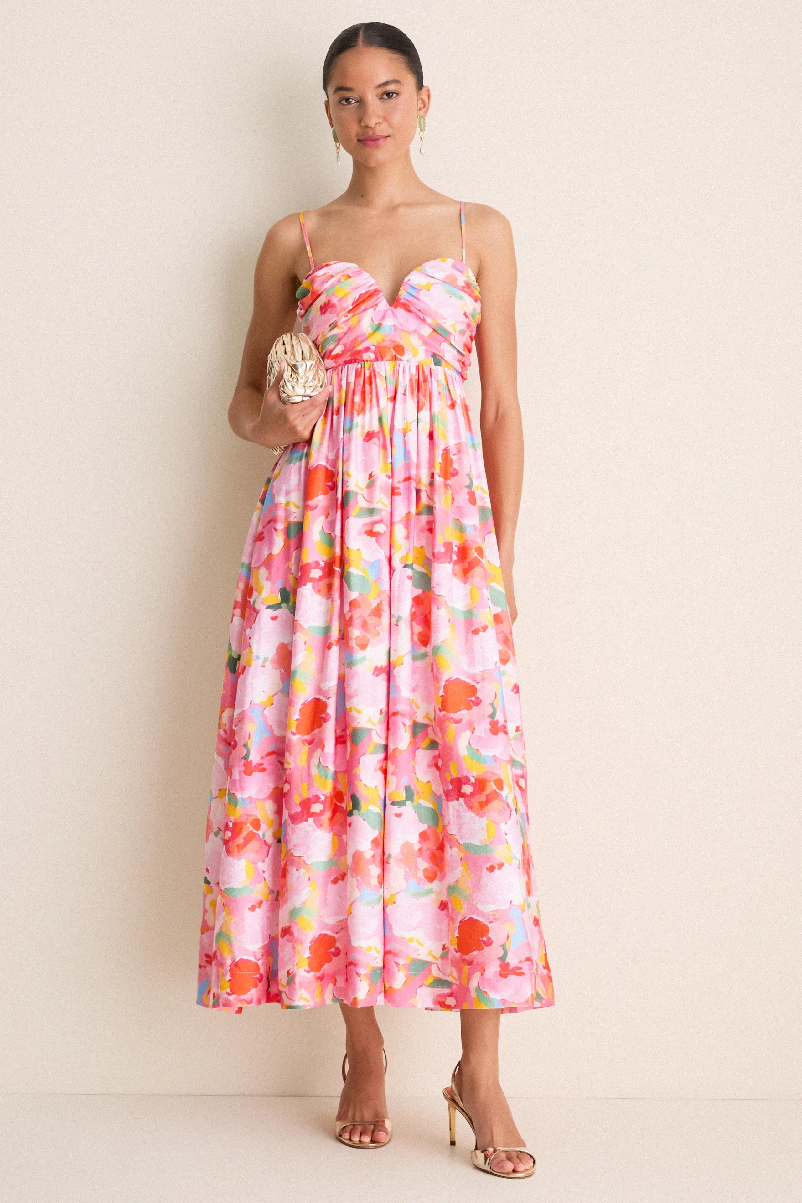 Pink Multi Watercolor Harper Maxi Dress sold by Tuckernuck product image thumbnail 5