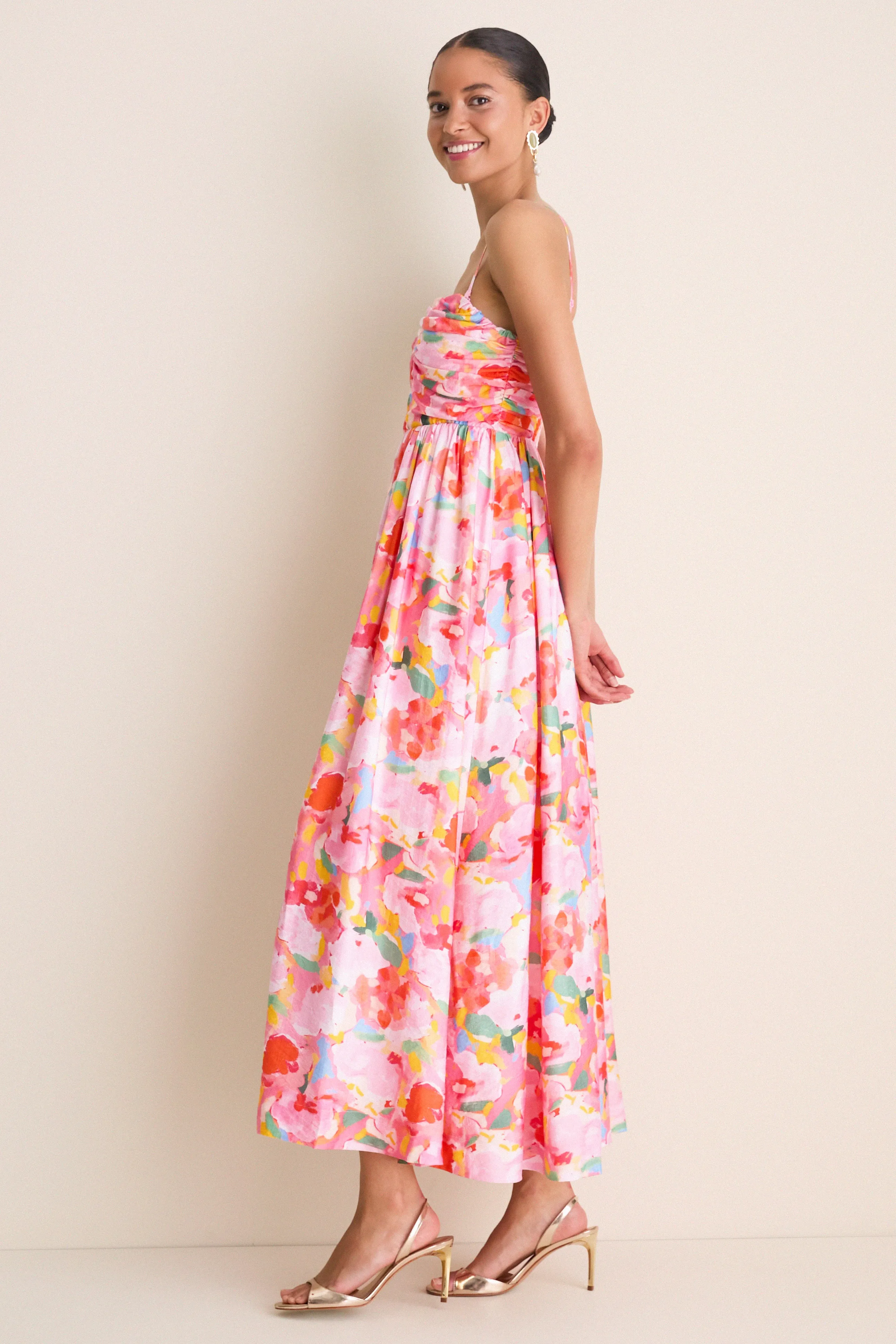 Pink Multi Watercolor Harper Maxi Dress sold by Tuckernuck product image thumbnail 3
