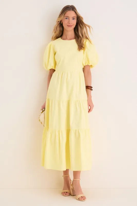 Butter Yellow Goldie Maxi Dress made by Hyacinth House