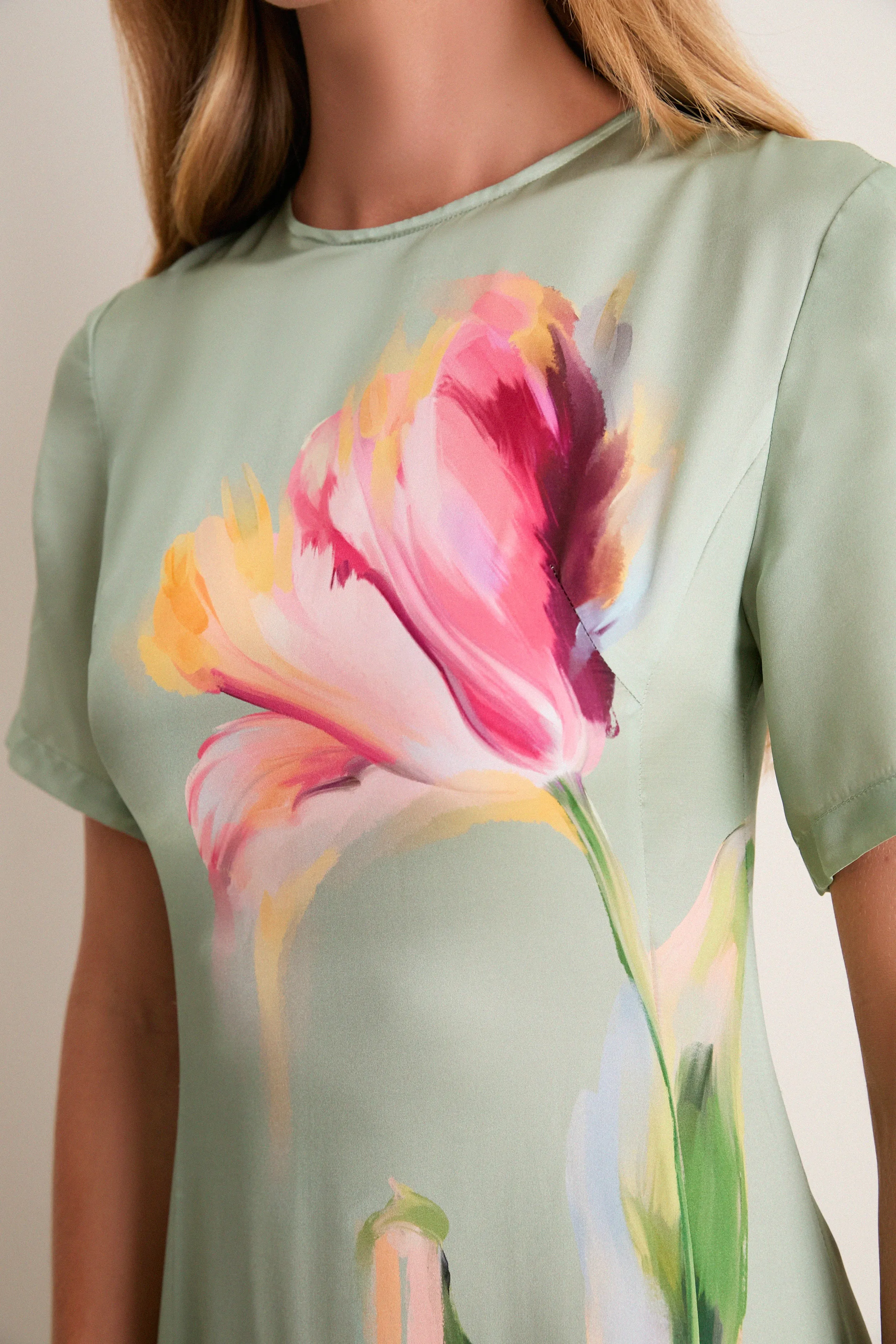 Green Tulip Print Alice Maxi Dress sold by Tuckernuck product image thumbnail 5