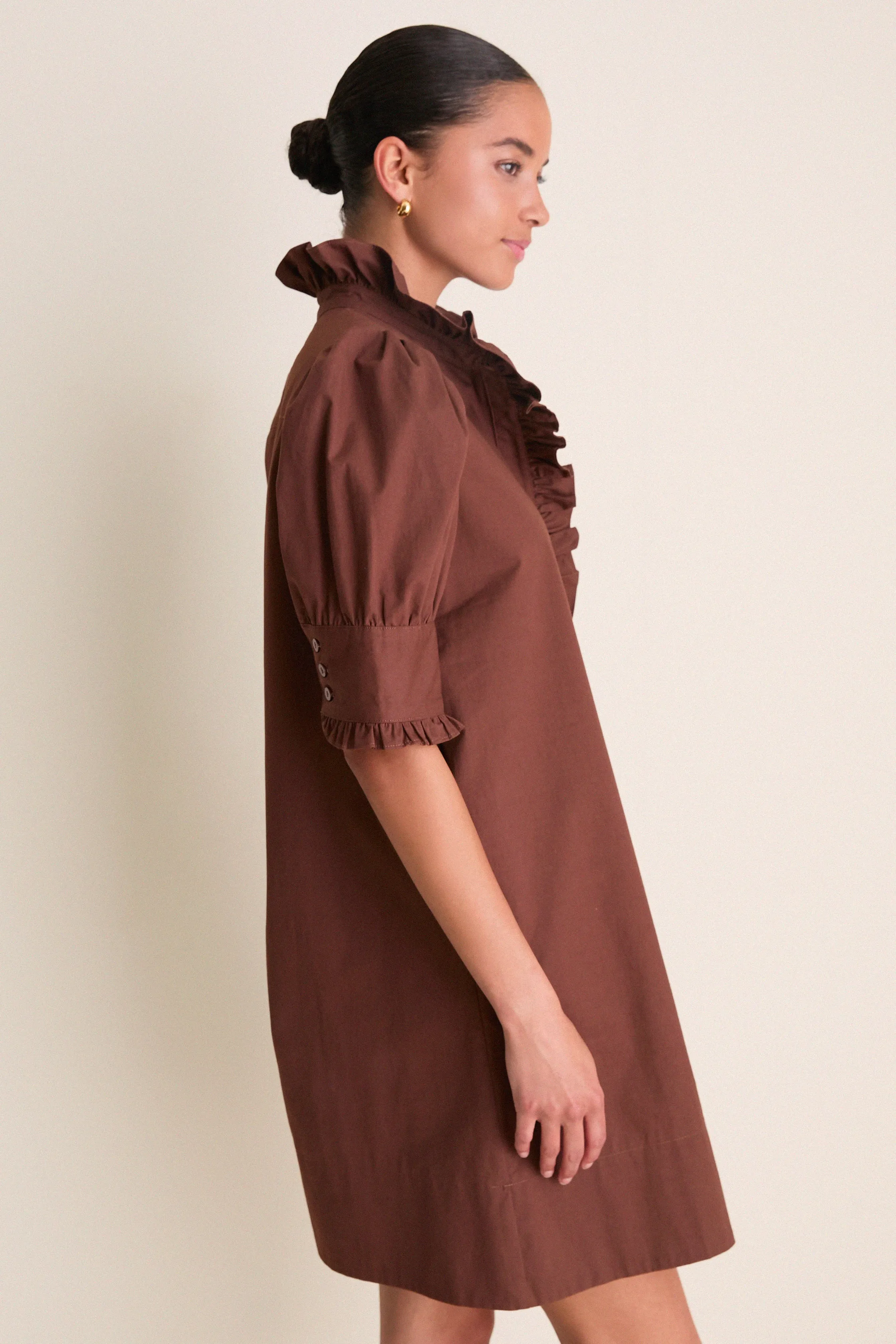 Chocolate Gracelyn Mini Dress sold by Tuckernuck product image thumbnail 3