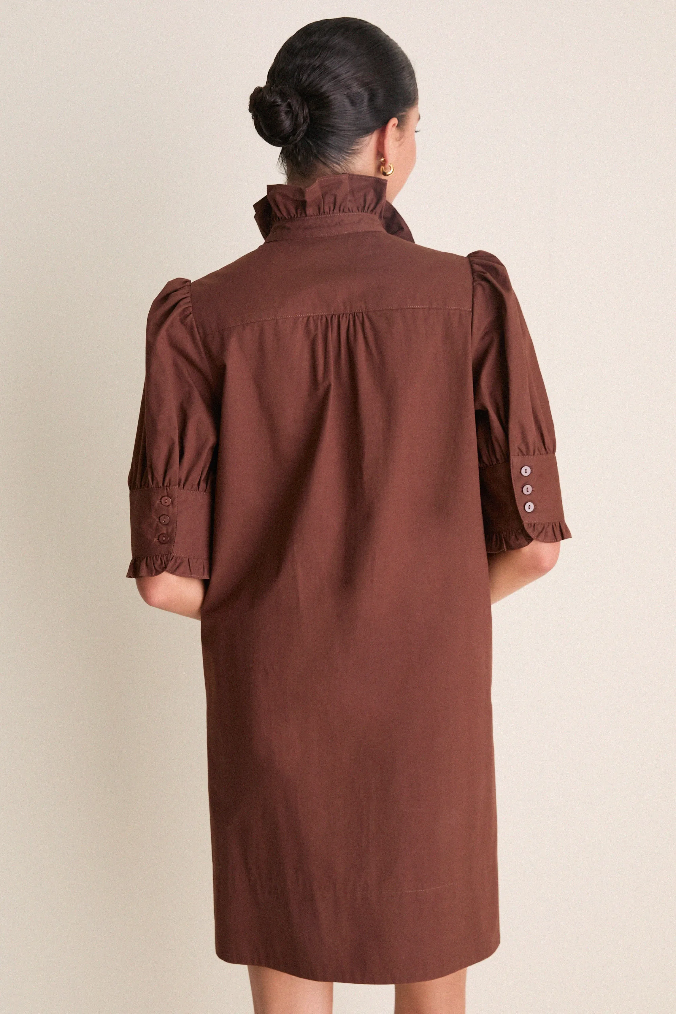 Chocolate Gracelyn Mini Dress sold by Tuckernuck product image thumbnail 4