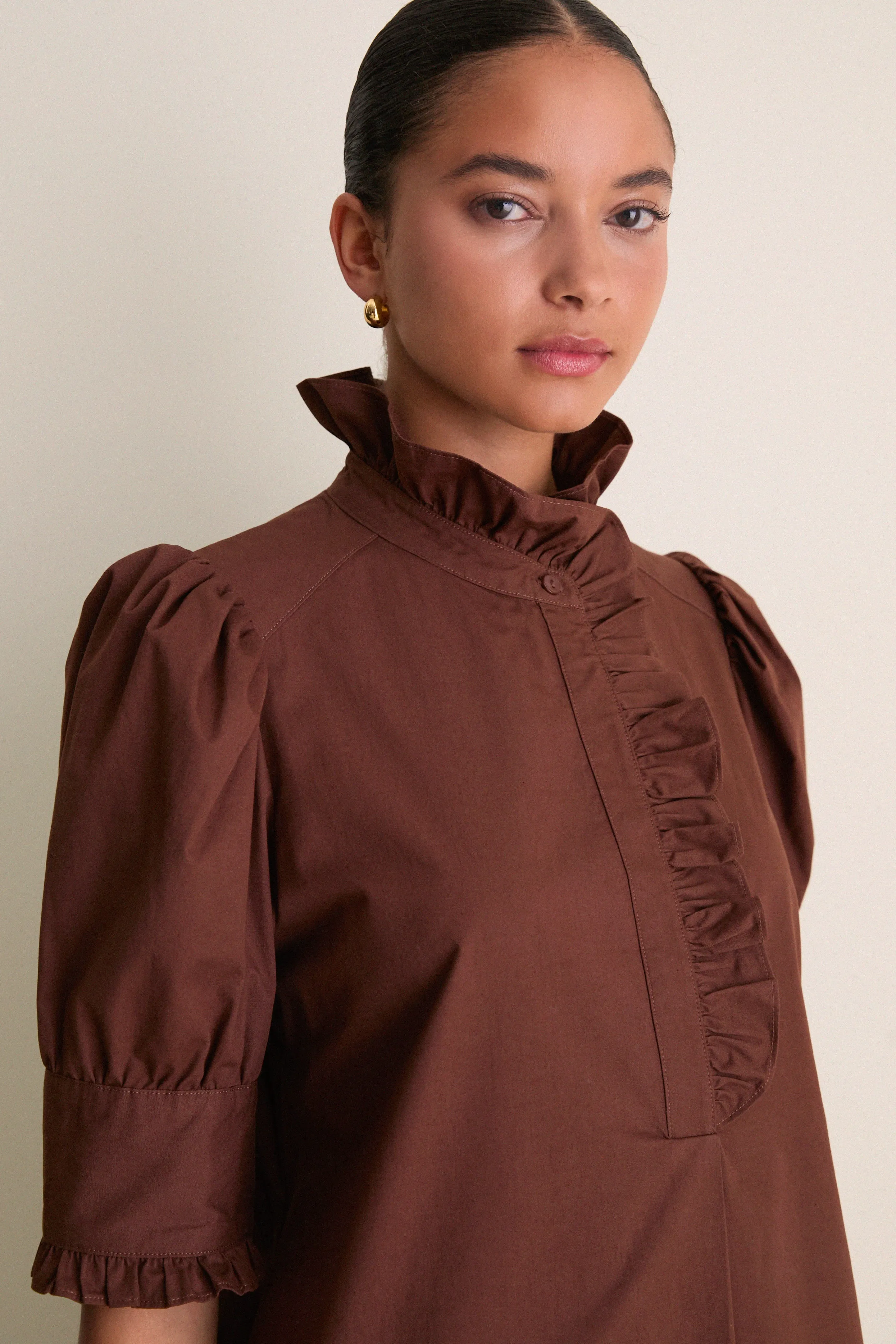 Chocolate Gracelyn Mini Dress sold by Tuckernuck product image thumbnail 5