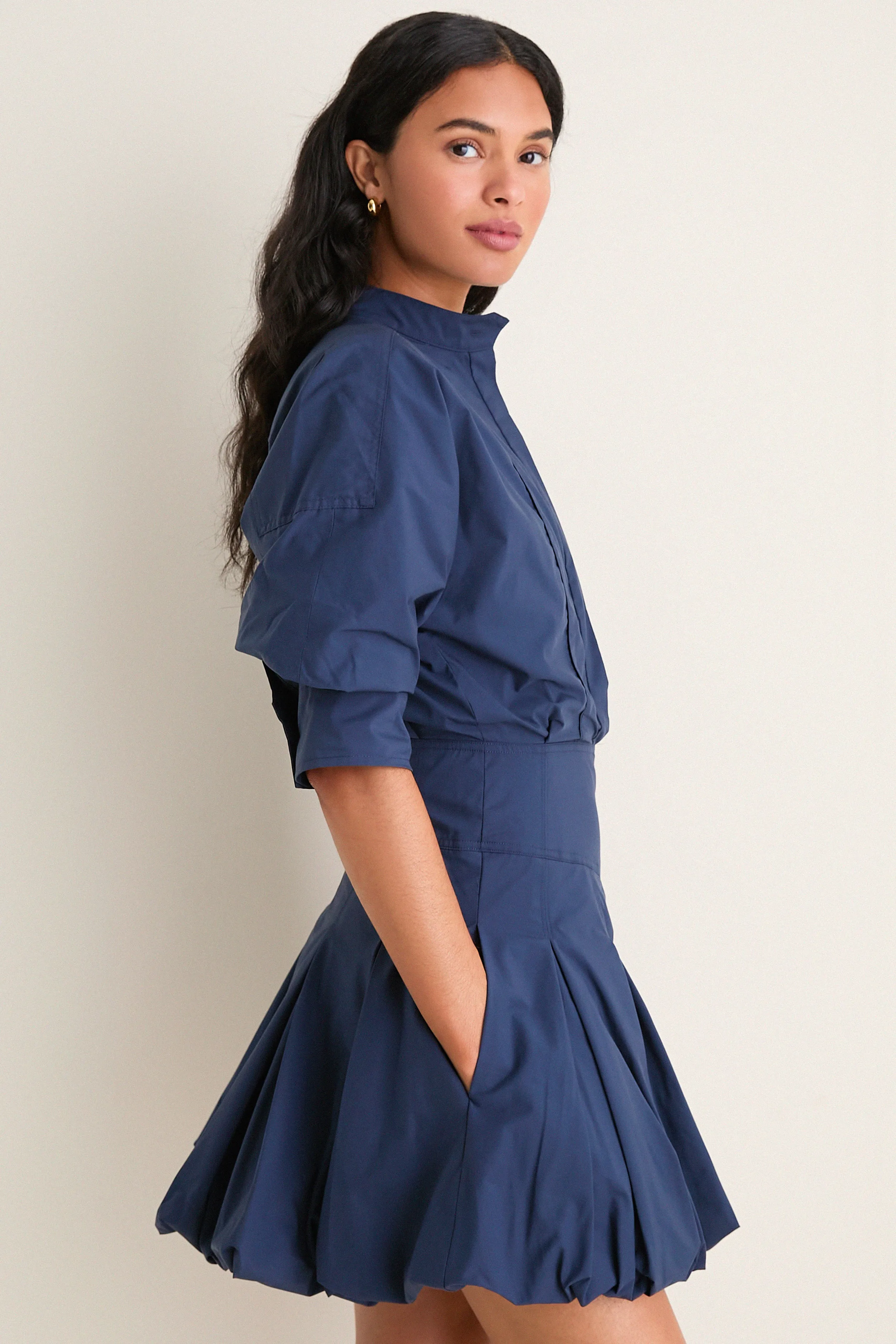 Midnight Effie Bubble Mini Dress sold by Tuckernuck product image thumbnail 3