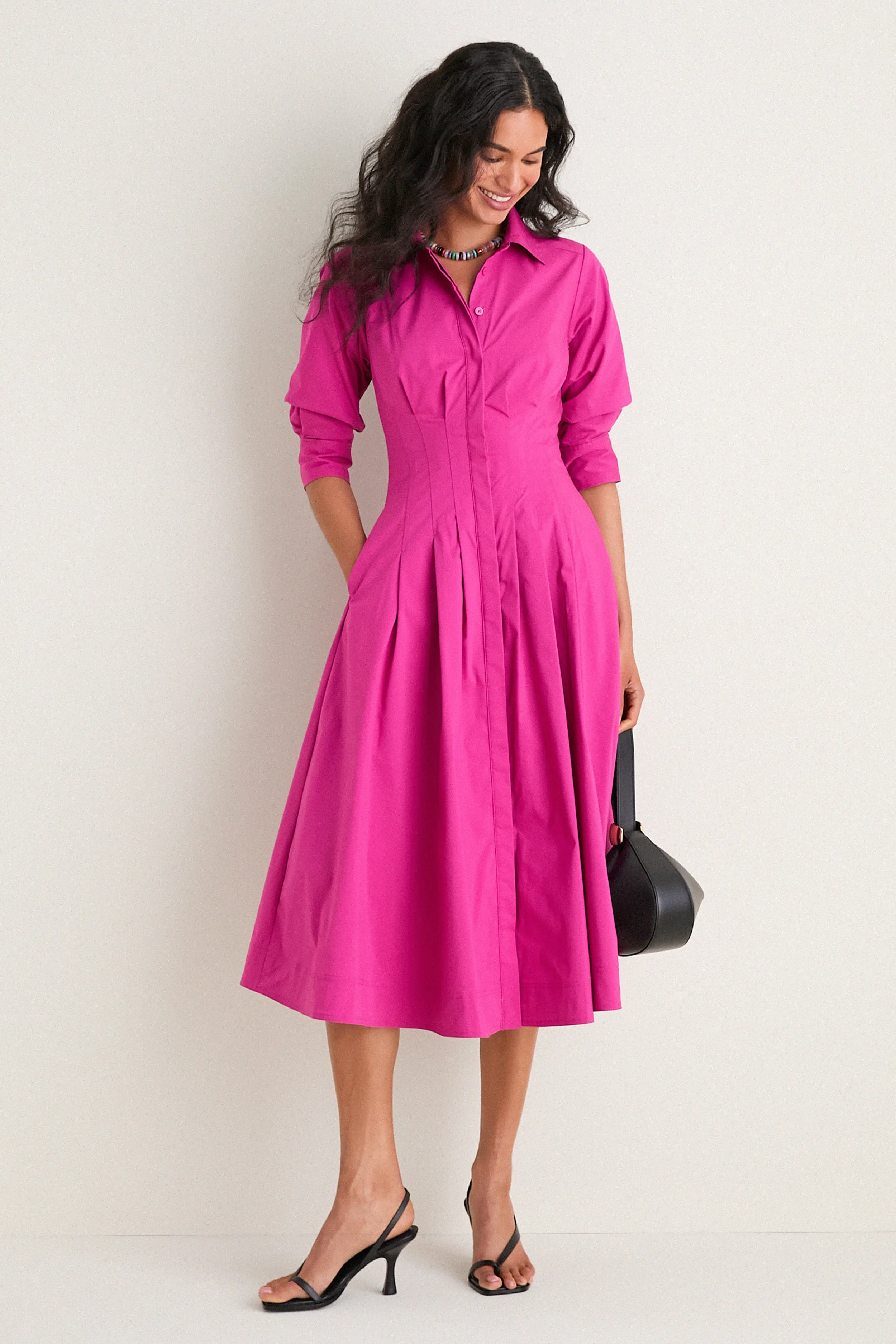 Bougainvillea Jazz Pintuck Midi Dress sold by Tuckernuck product image thumbnail 2