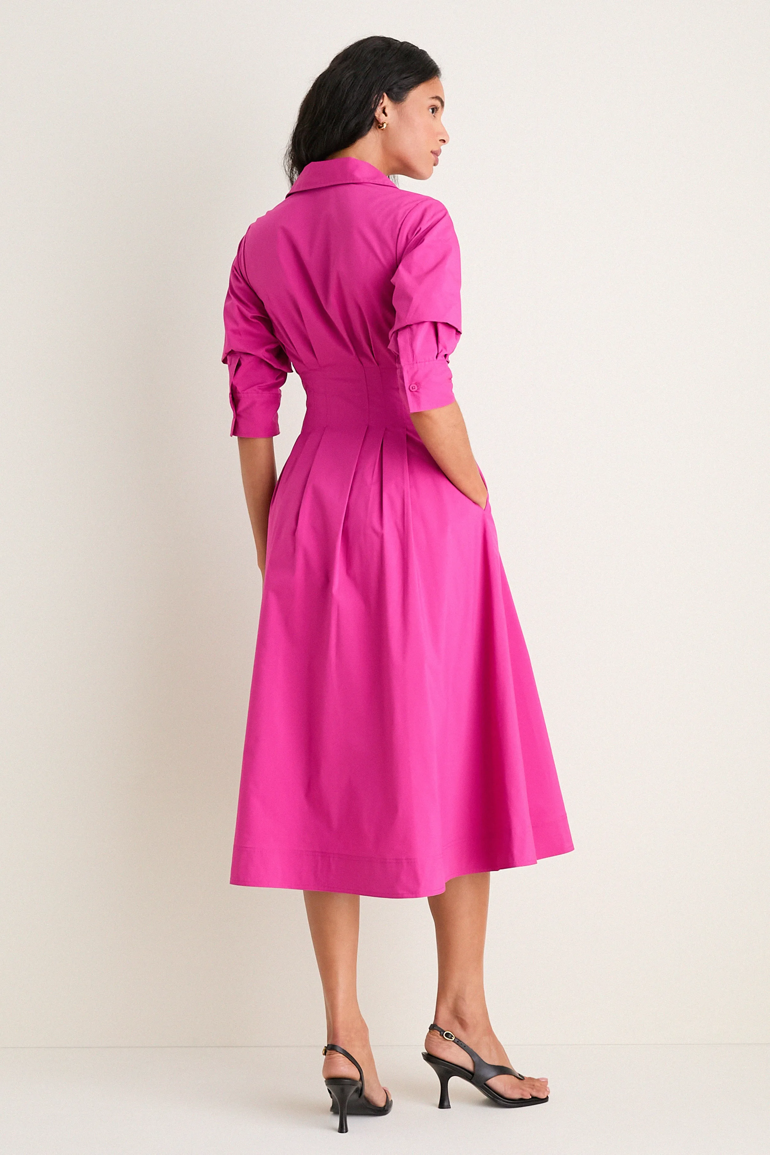Bougainvillea Jazz Pintuck Midi Dress sold by Tuckernuck product image thumbnail 4