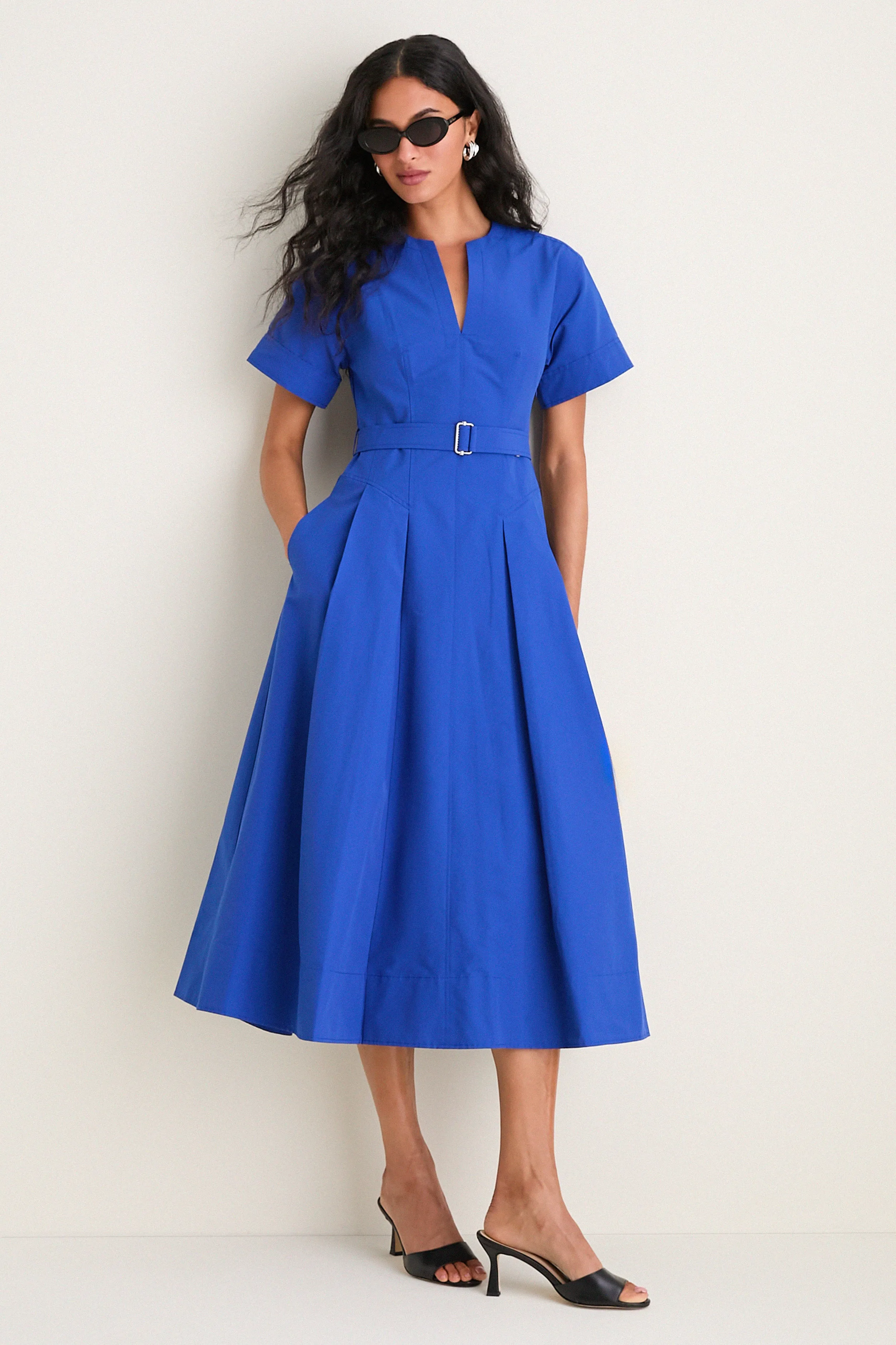 Blueberry Corinne Cotton Midi Dress sold by Tuckernuck product image thumbnail 2