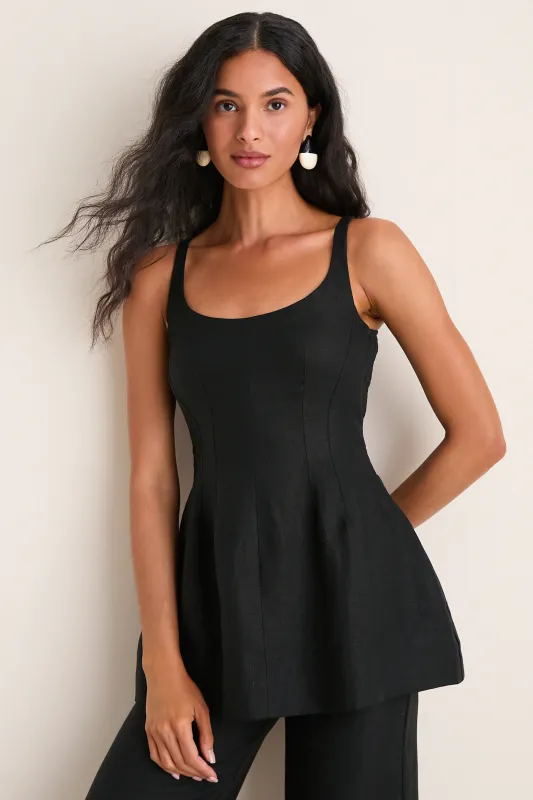 Black Syna Top made by Faithfull the Brand