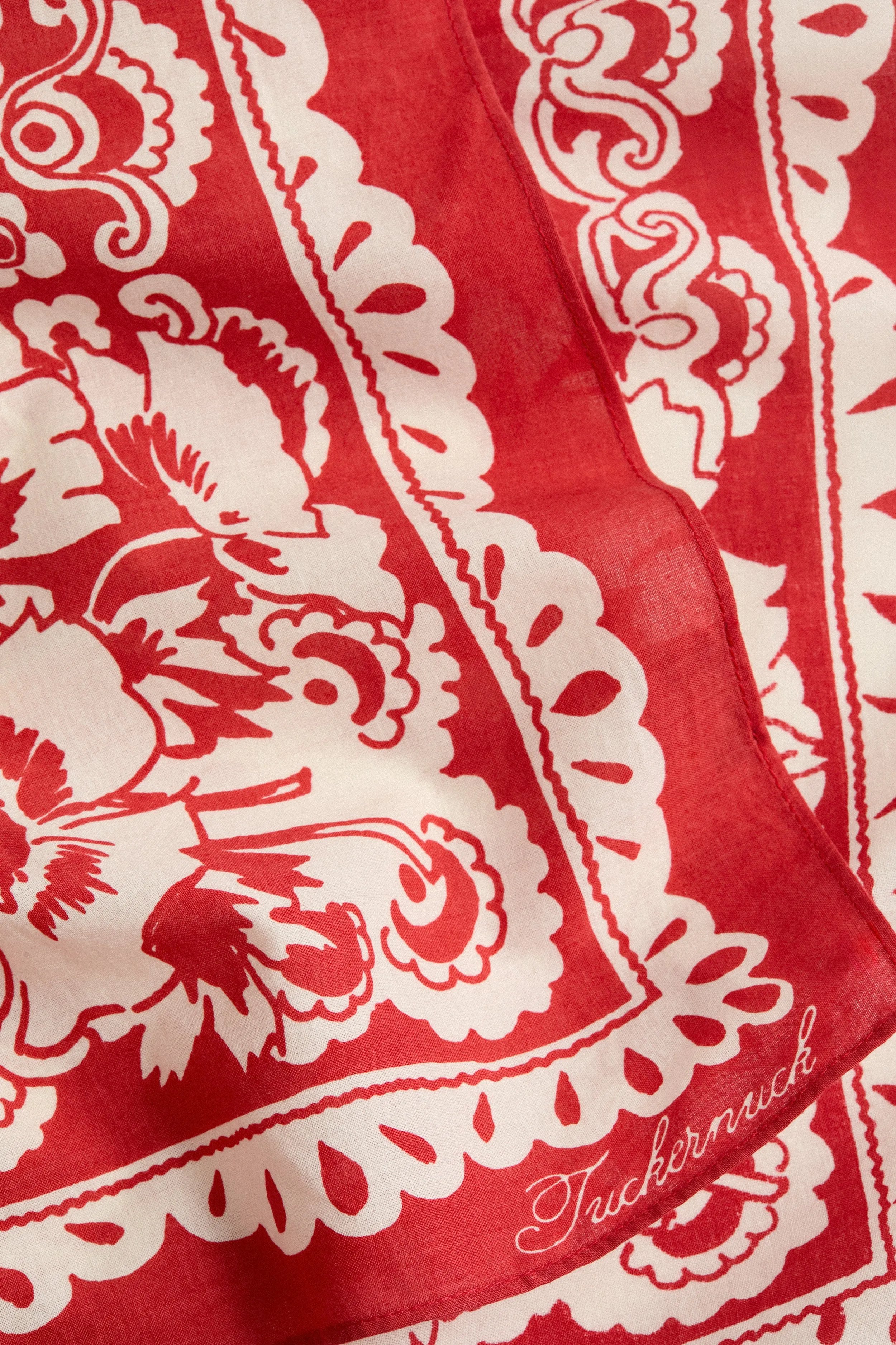 Cherry Tropical Punch Cotton Scarf sold by Tuckernuck product image thumbnail 4