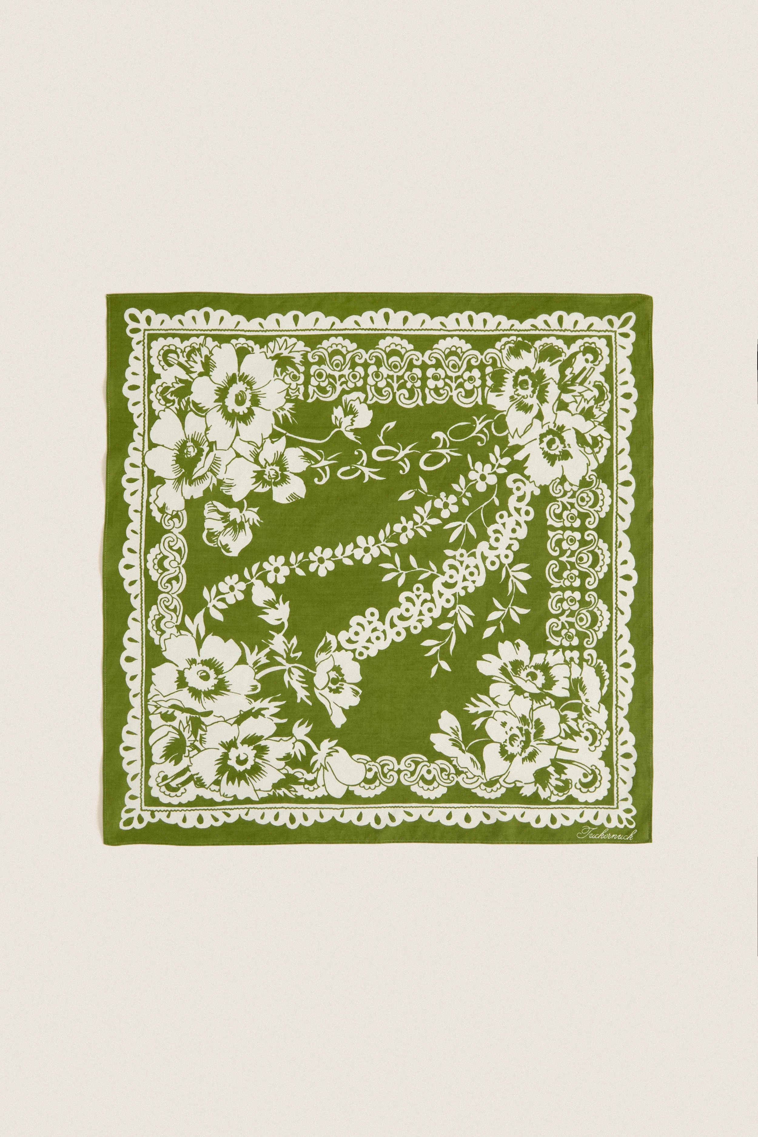 Kiwi Tropical Punch Cotton Scarf sold by Tuckernuck
