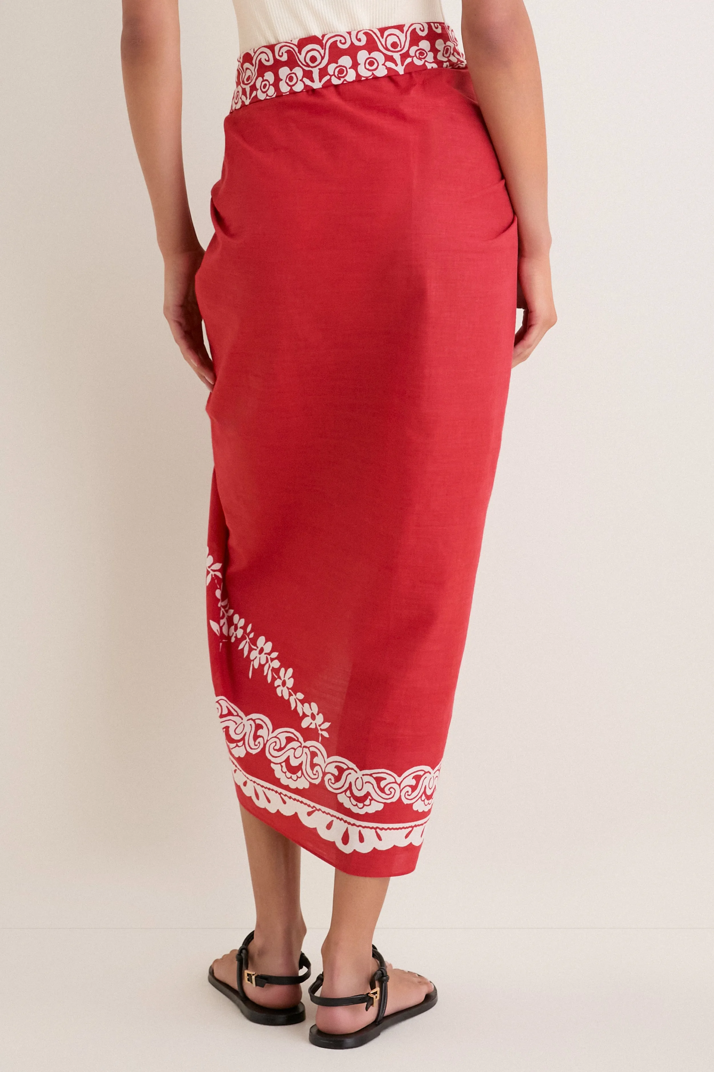 Cherry Poolside Punch Cotton Pareo sold by Tuckernuck product image thumbnail 4