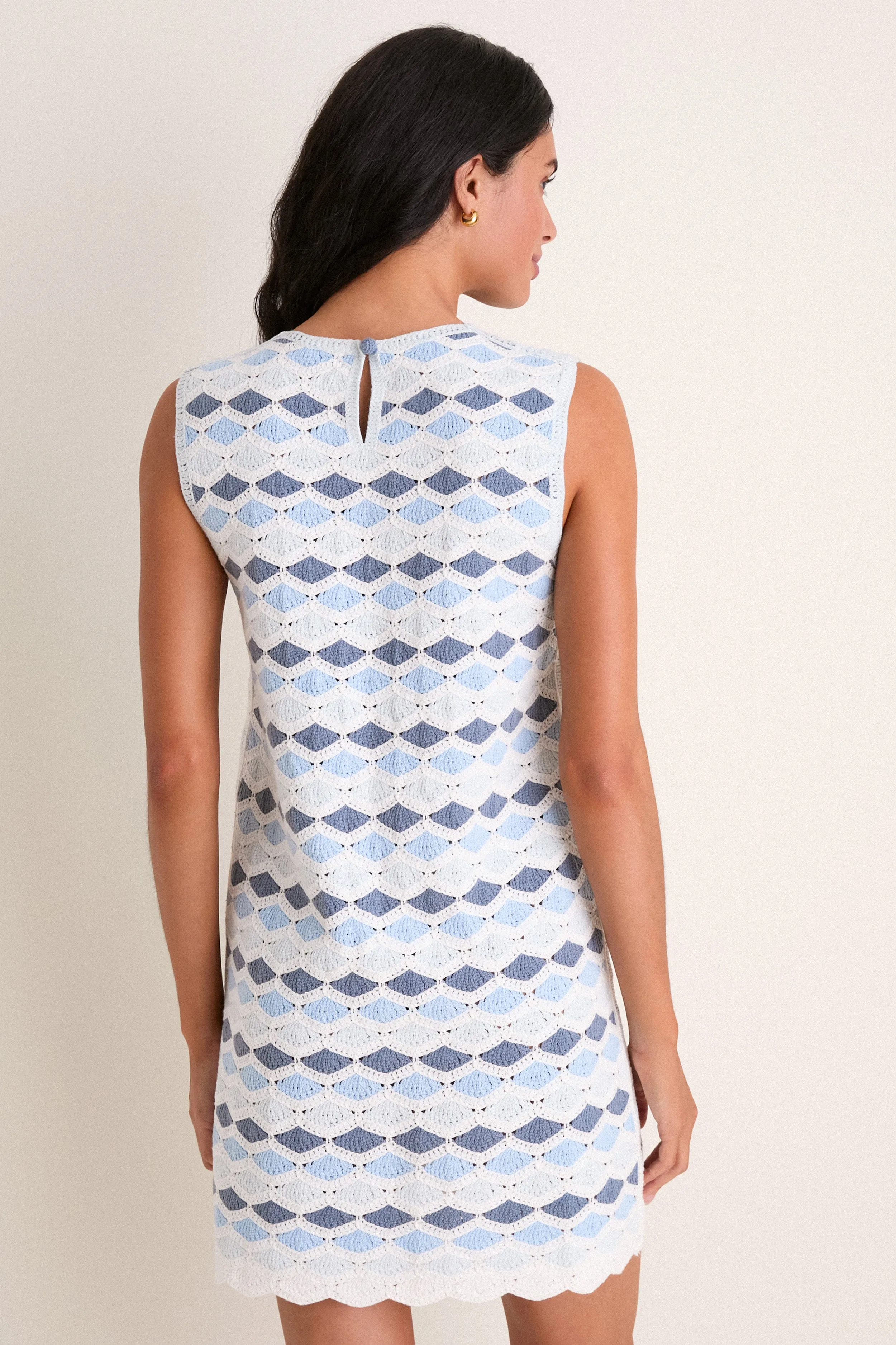 Sea Glass Crochet Evelyn Shift Dress sold by Tuckernuck product image thumbnail 5