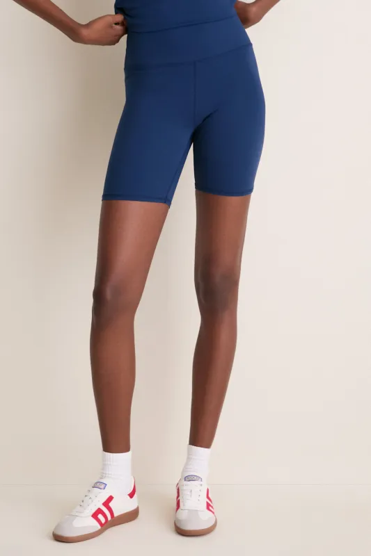 Navy Compression Spandex Mac Bike Short made by Tuckernuck