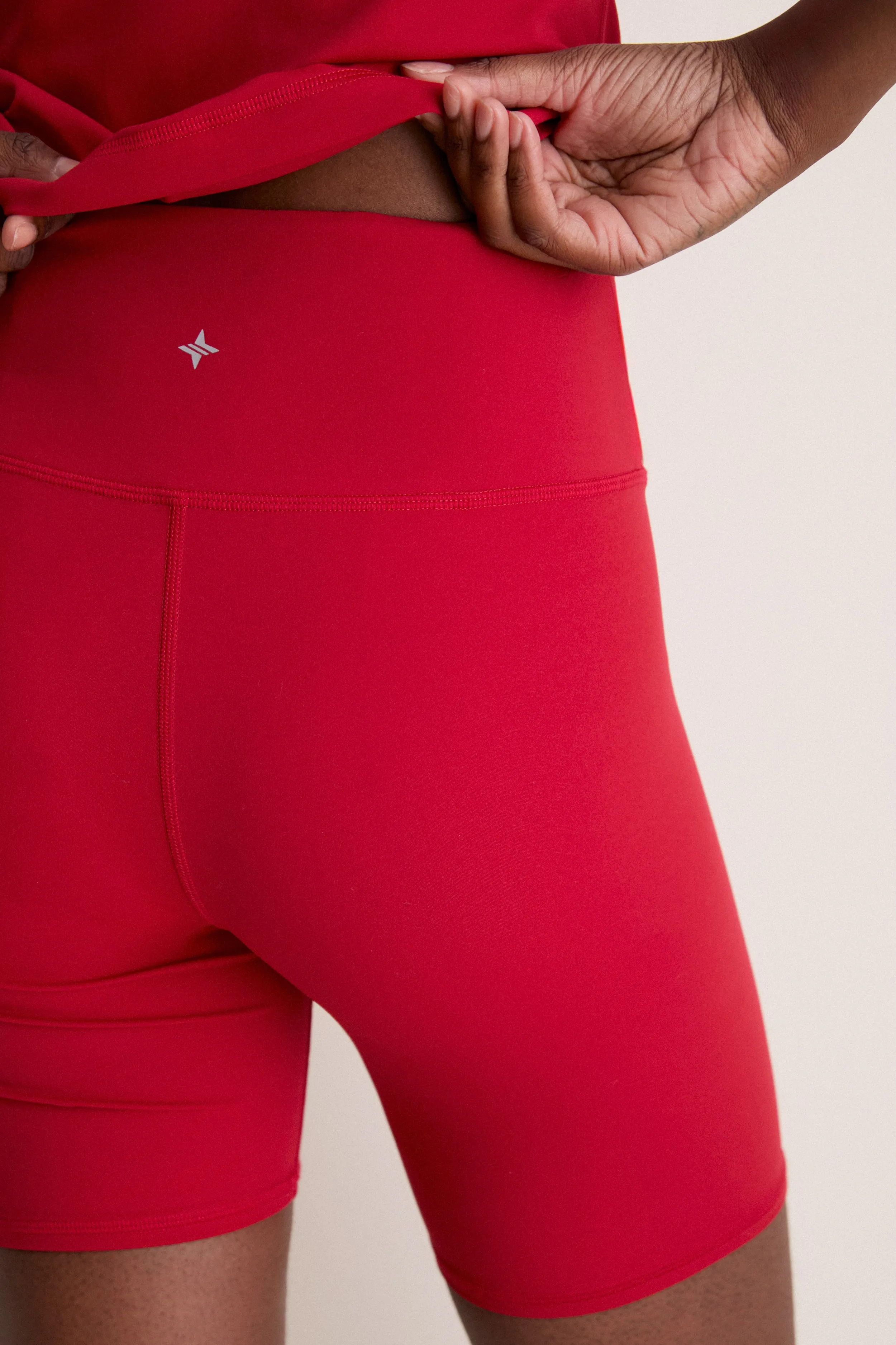 Red Compression Spandex Mac Bike Short sold by Tuckernuck product image thumbnail 5