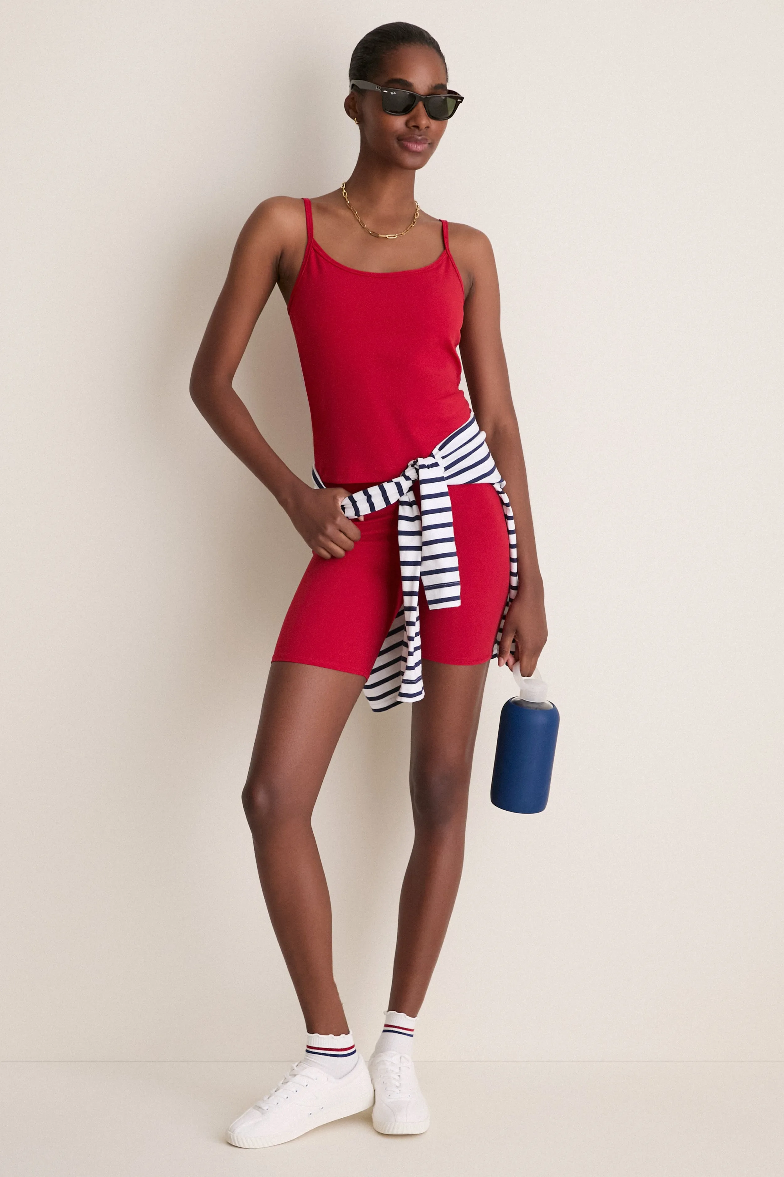 Red Compression Spandex Mac Bike Short sold by Tuckernuck product image thumbnail 2
