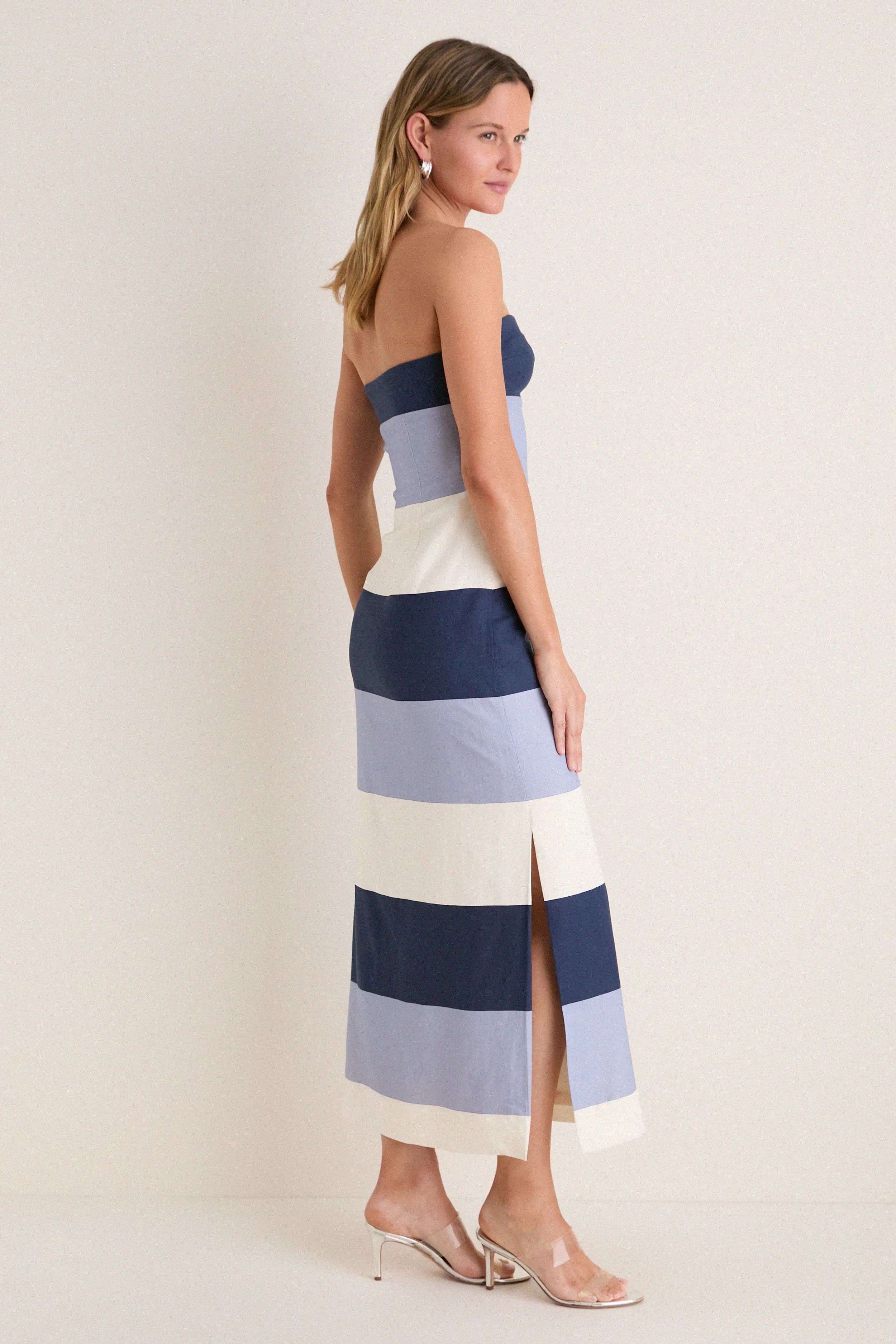 Blue Stripes Sono Maxi Dress sold by Tuckernuck product image thumbnail 3