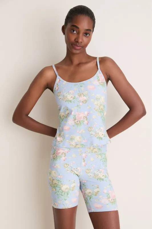 Clubhouse Chintz Compression Spandex Sofia Cami made by Tuckernuck