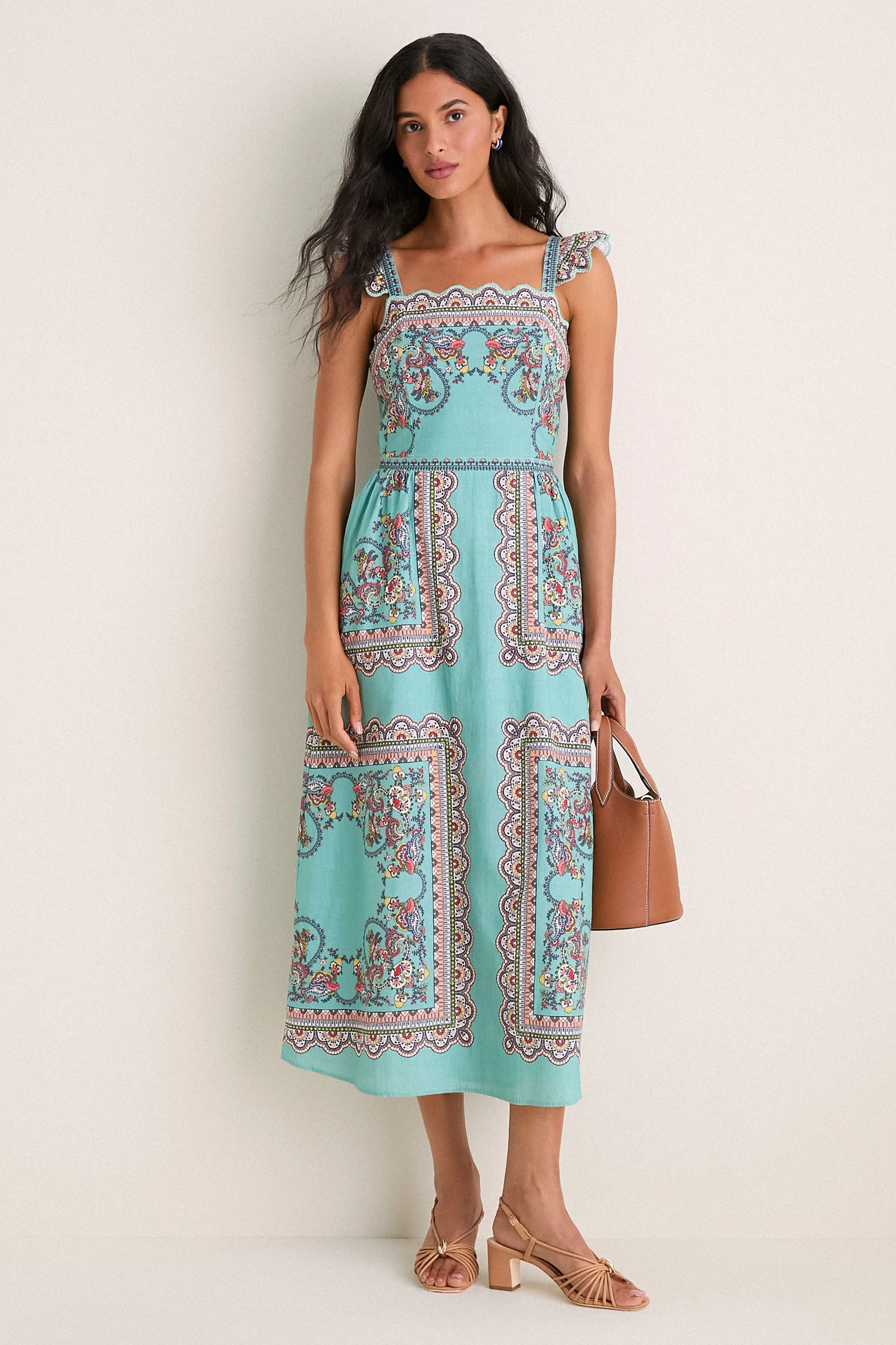 Bleura Print Veronique Midi Dress sold by Tuckernuck product image thumbnail 2