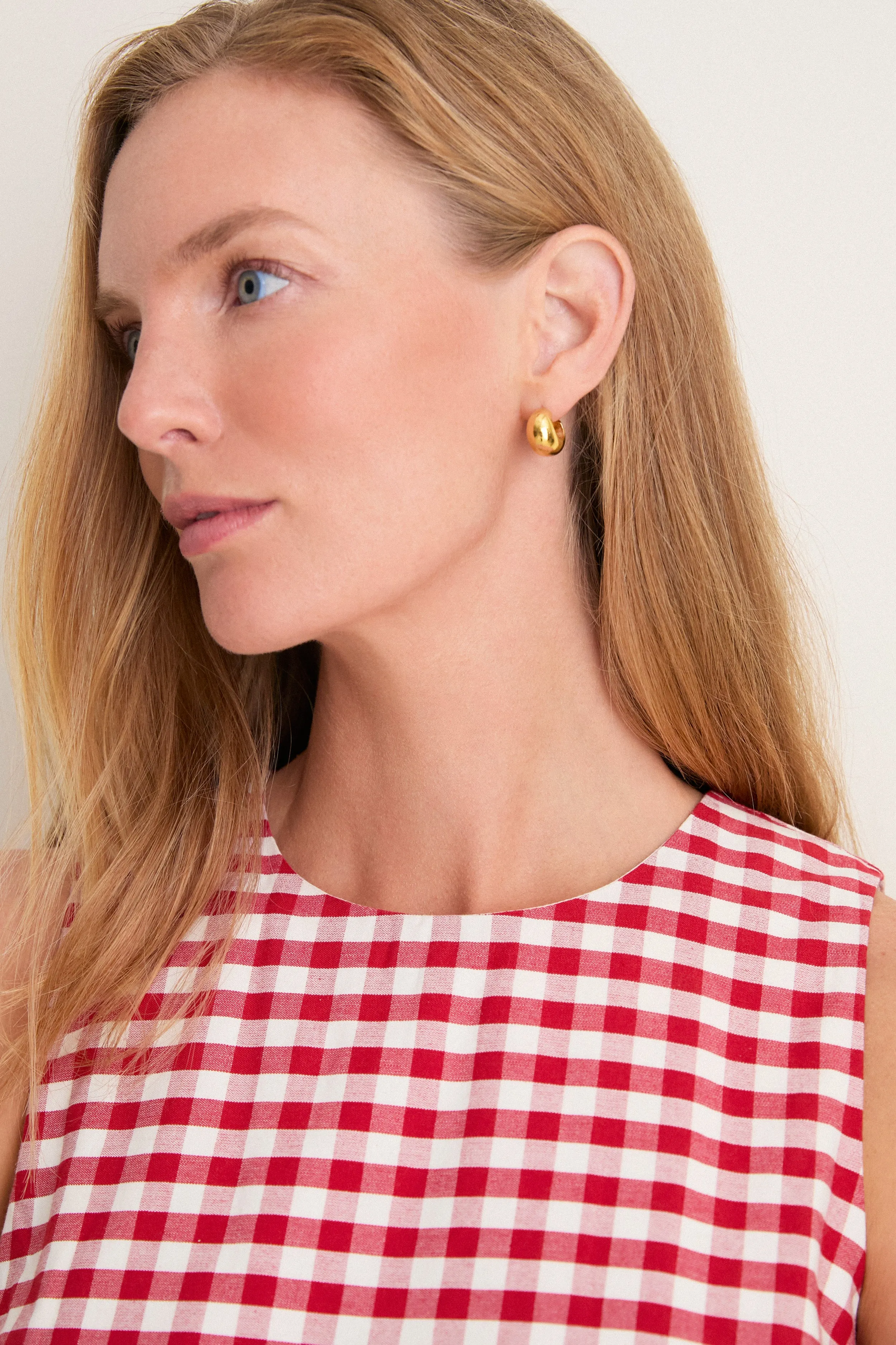 Apple Red Gingham Stella Midi Dress sold by Tuckernuck product image thumbnail 4