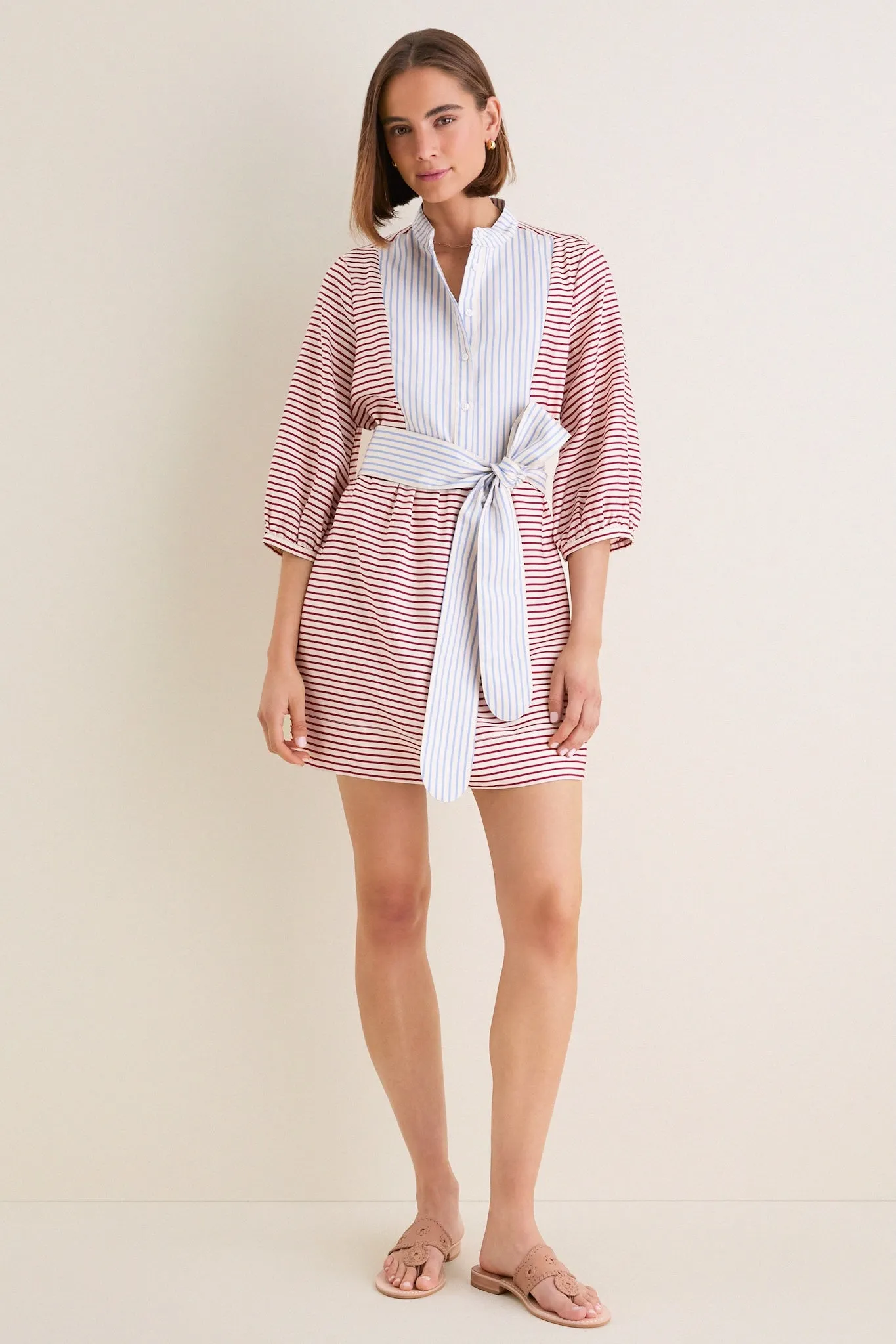 Cisco Stripe Calliope Mini Dress sold by Tuckernuck product image thumbnail 5