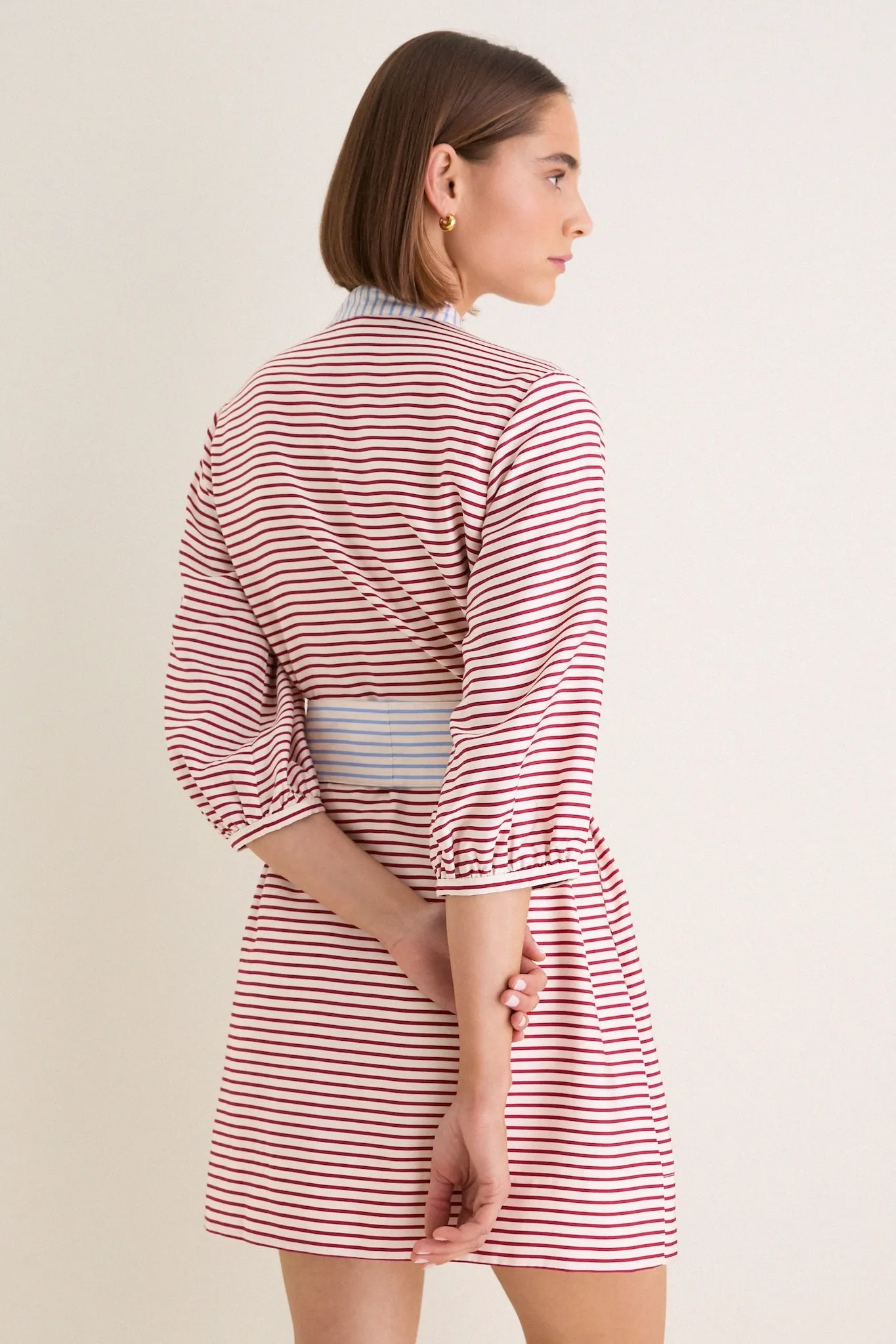 Cisco Stripe Calliope Mini Dress sold by Tuckernuck product image thumbnail 4