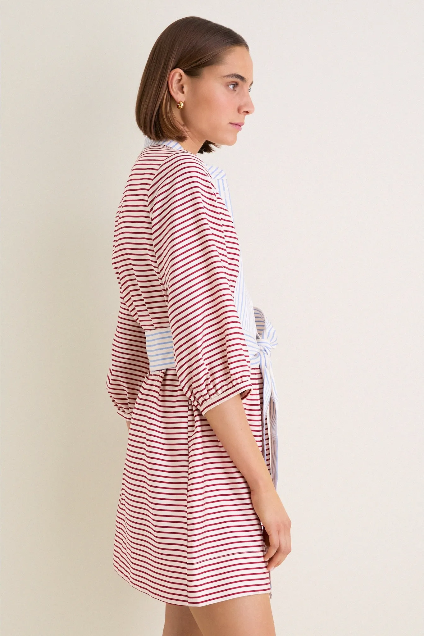 Cisco Stripe Calliope Mini Dress sold by Tuckernuck product image thumbnail 3