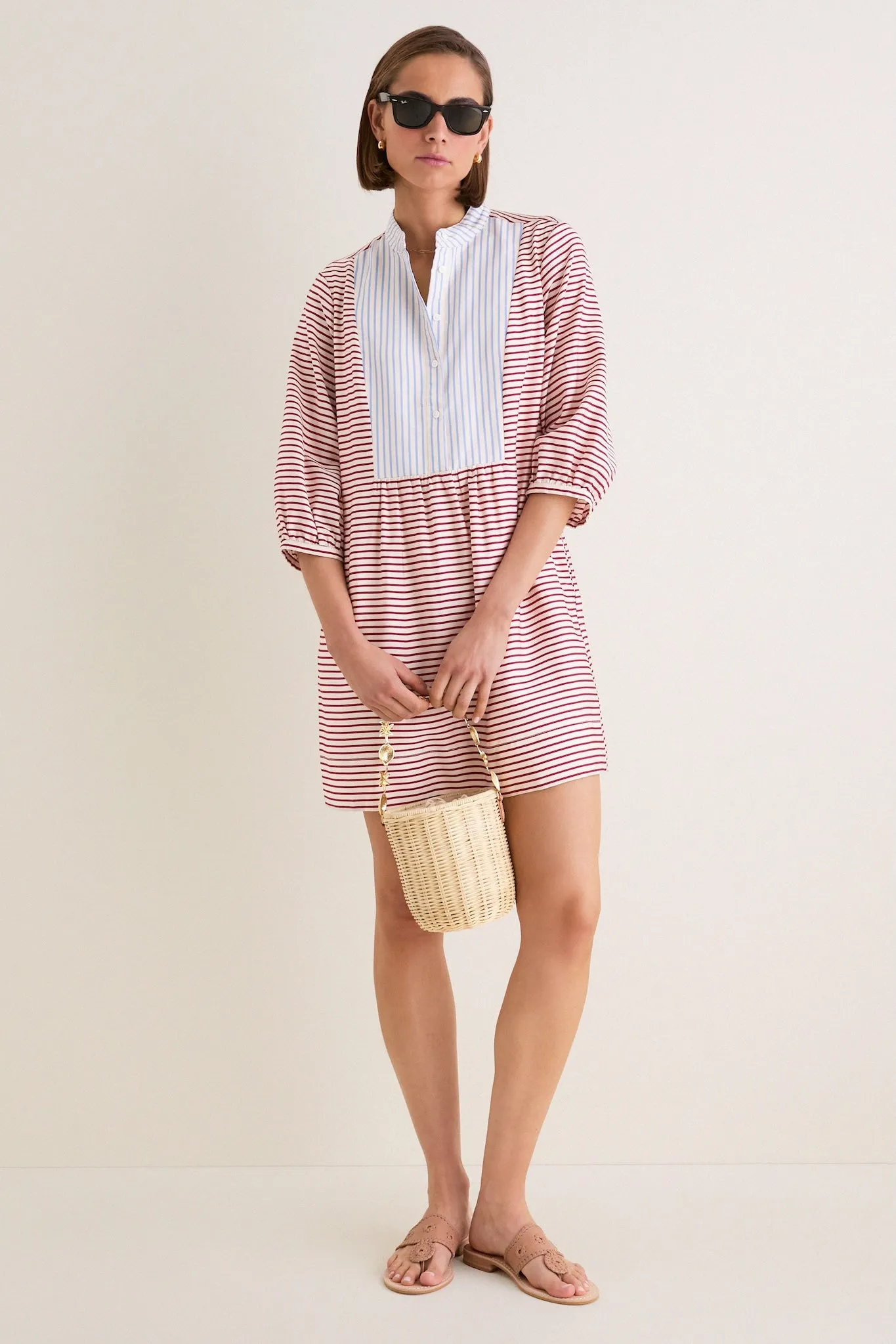 Cisco Stripe Calliope Mini Dress sold by Tuckernuck product image thumbnail 2